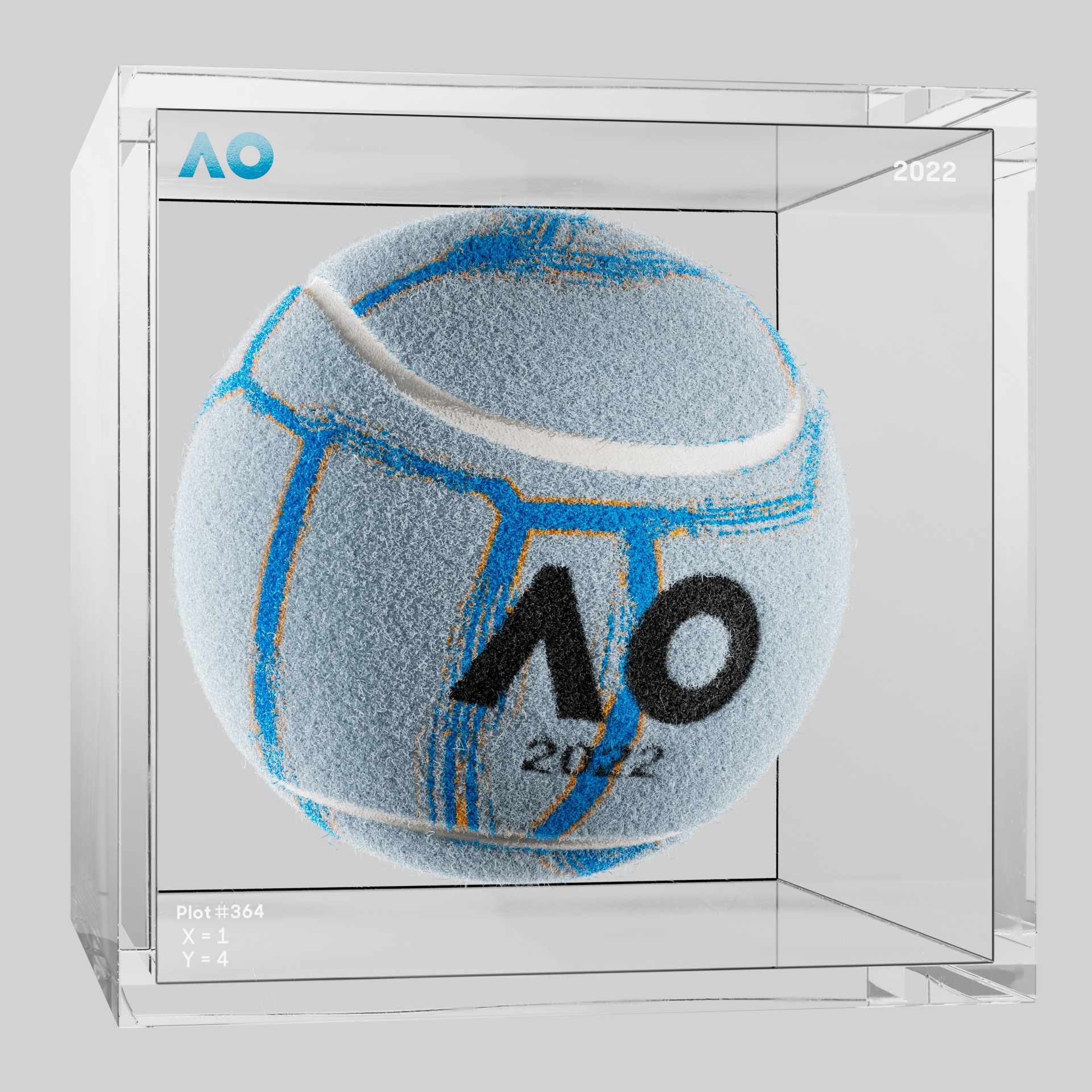 The Australian Open - The Australian Open Art Ball - AO Art Ball #682 - NFT # 682