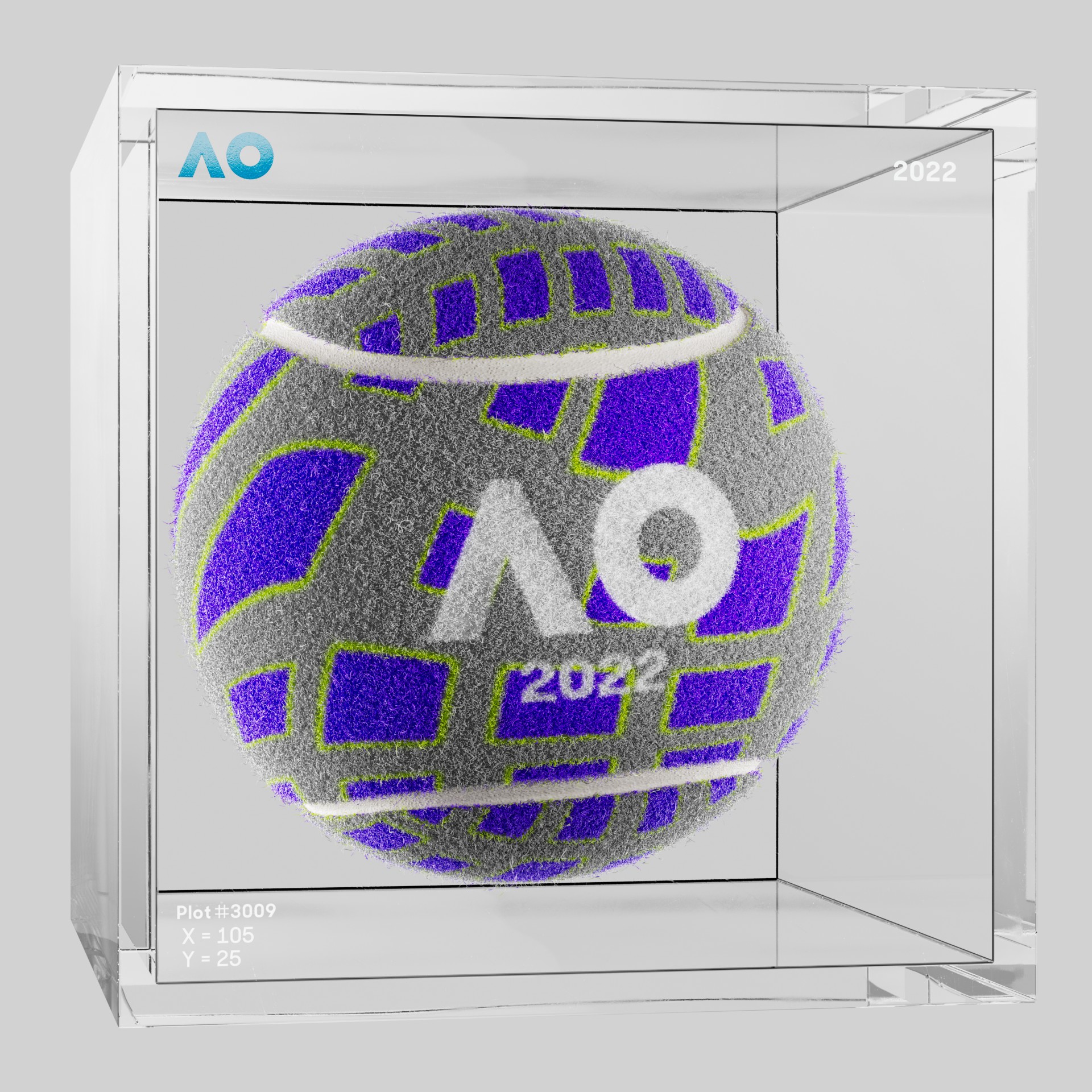 The Australian Open - The Australian Open Art Ball - AO Art Ball #684 - NFT # 684