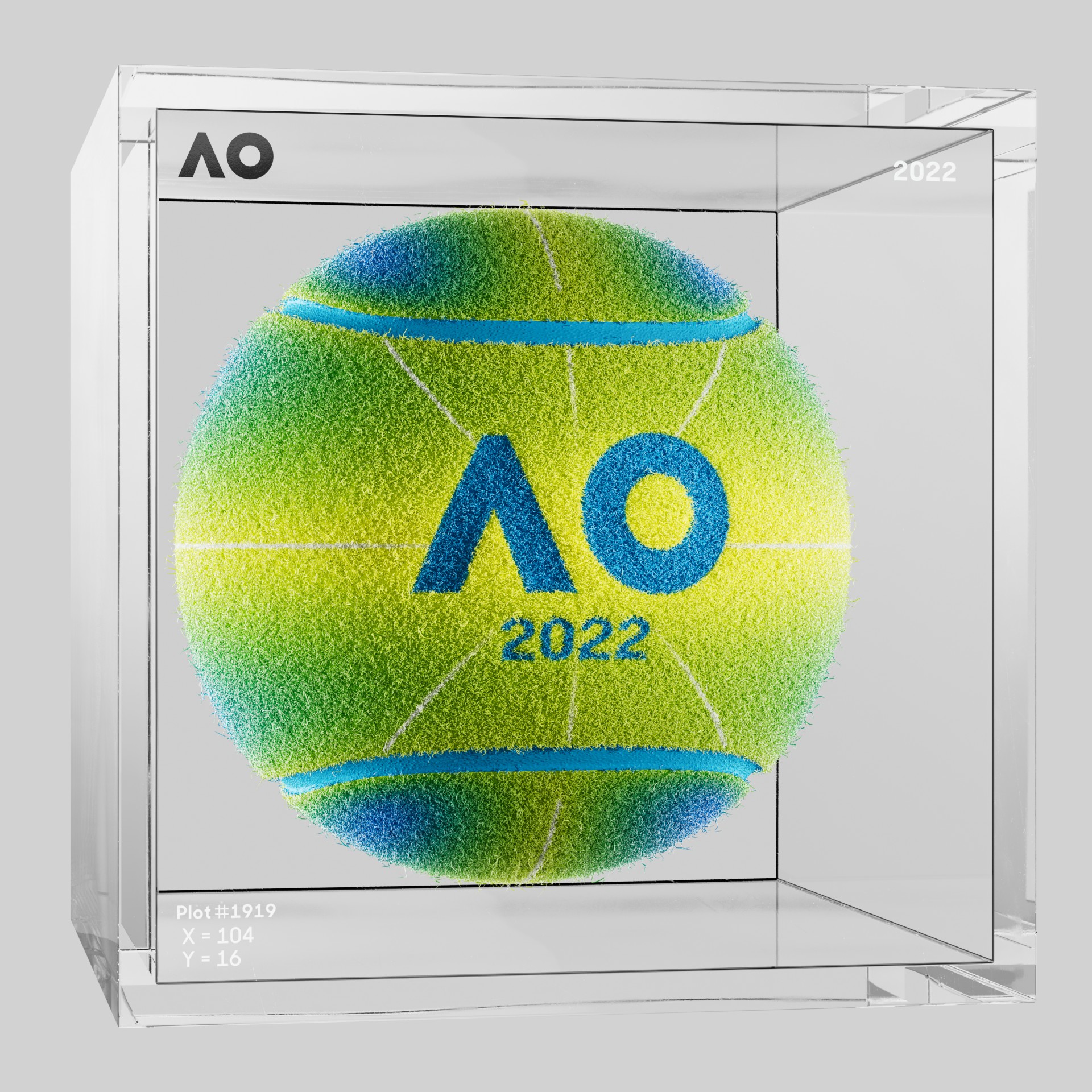 The Australian Open - The Australian Open Art Ball - AO Art Ball #685 - NFT # 685