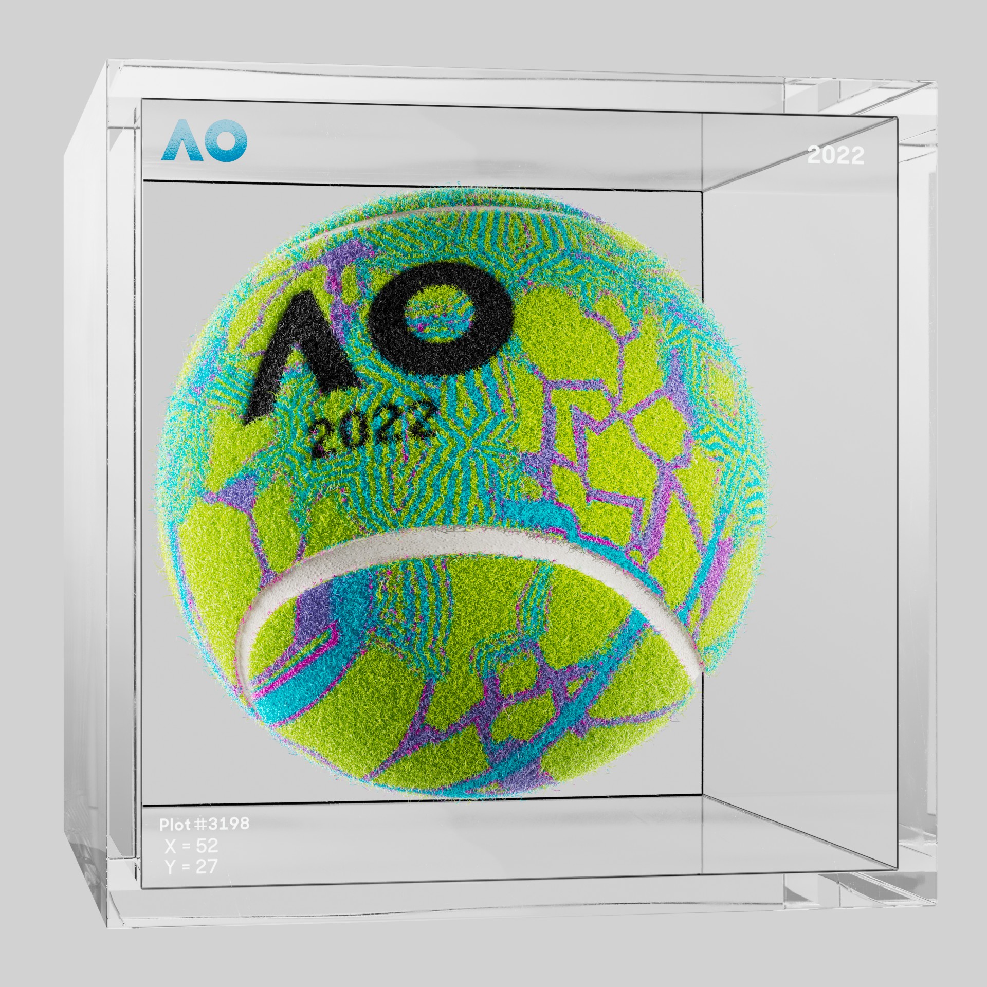 The Australian Open - The Australian Open Art Ball - AO Art Ball #688 - NFT # 688