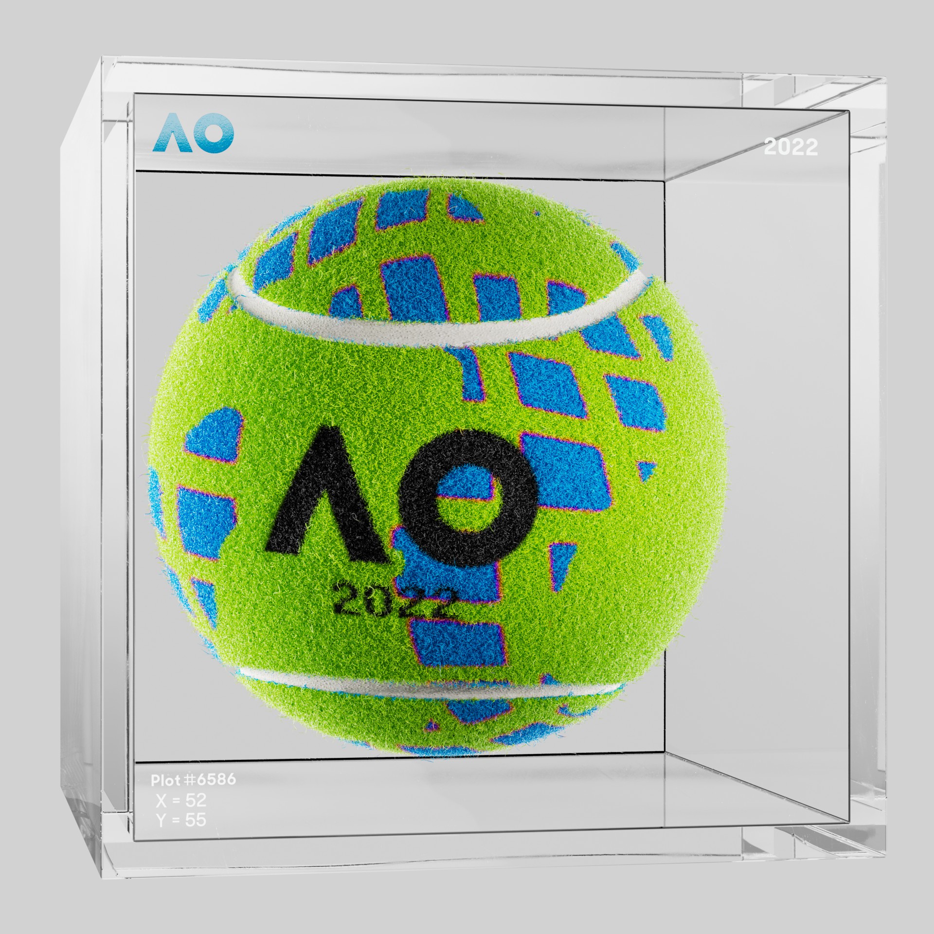 The Australian Open - The Australian Open Art Ball - AO Art Ball #689 - NFT # 689