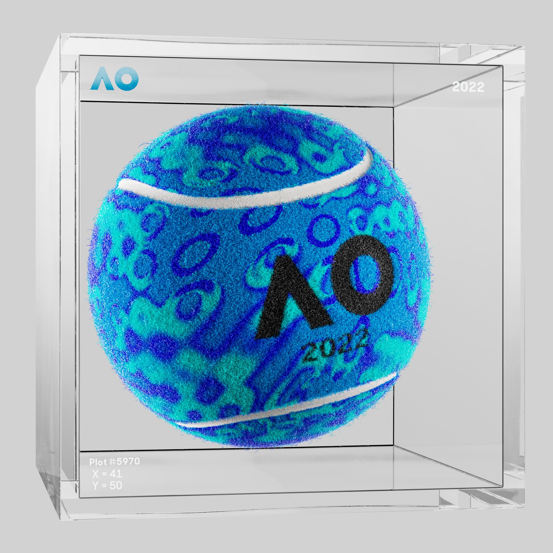 The Australian Open - The Australian Open Art Ball - AO Art Ball #69 - NFT # 69