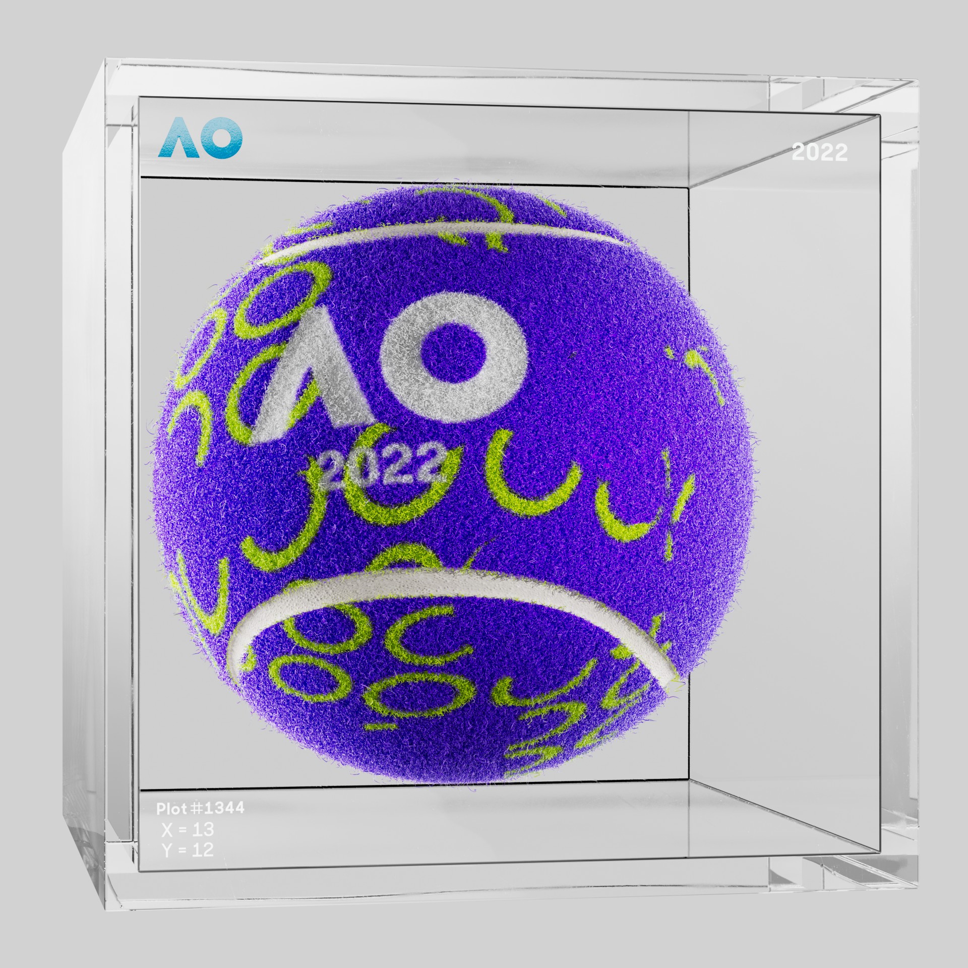 The Australian Open - The Australian Open Art Ball - AO Art Ball #692 - NFT # 692