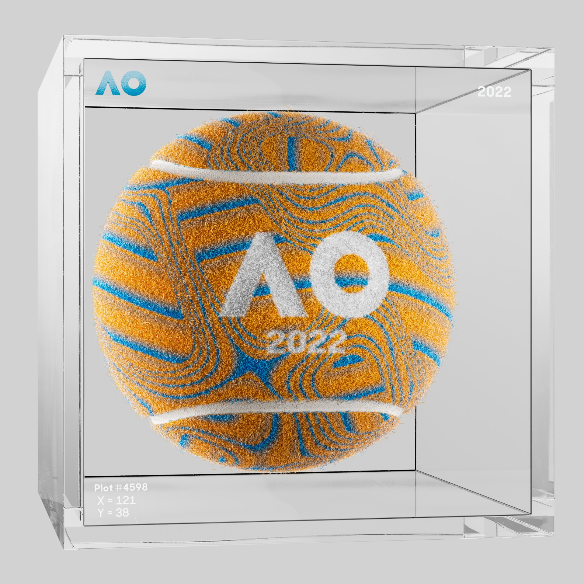 The Australian Open - The Australian Open Art Ball - AO Art Ball #693 - NFT # 693