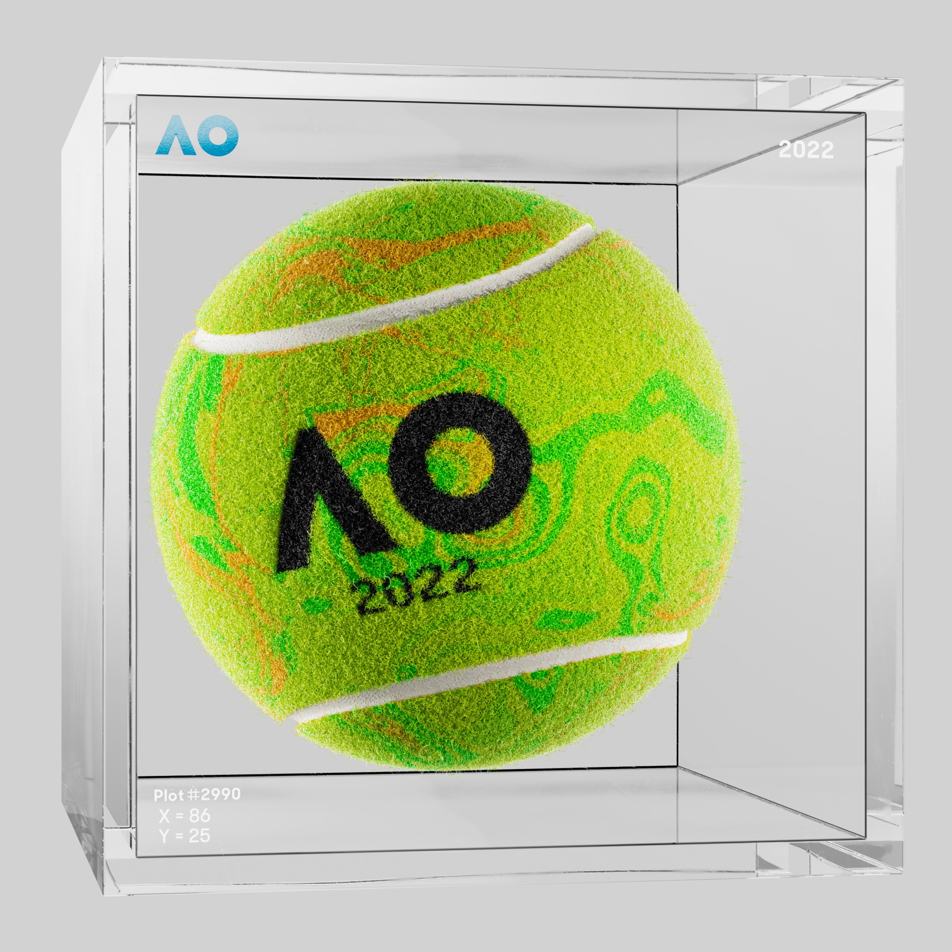 The Australian Open - The Australian Open Art Ball - AO Art Ball #694 - NFT # 694