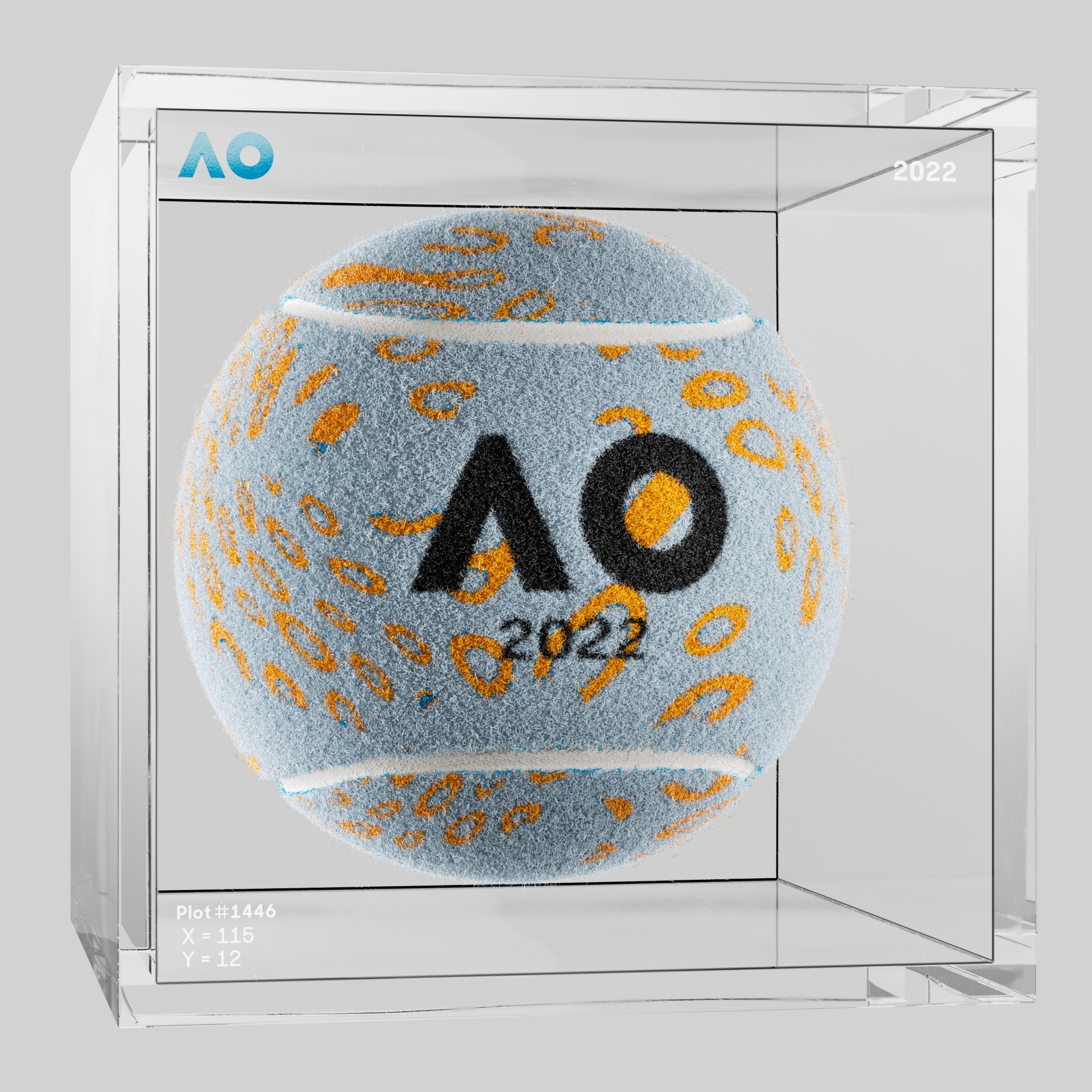 The Australian Open - The Australian Open Art Ball - AO Art Ball #695 - NFT # 695
