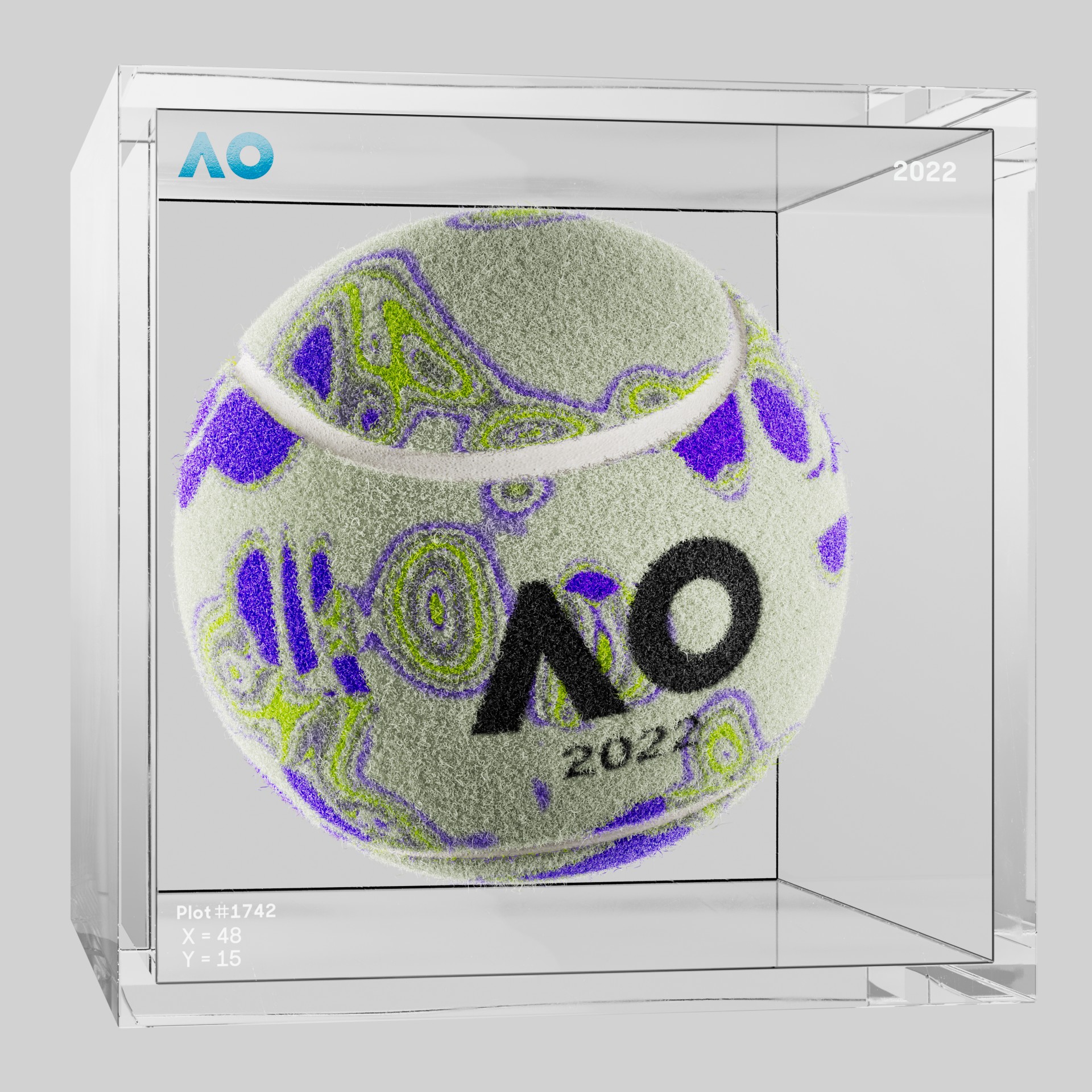 The Australian Open - The Australian Open Art Ball - AO Art Ball #699 - NFT # 699