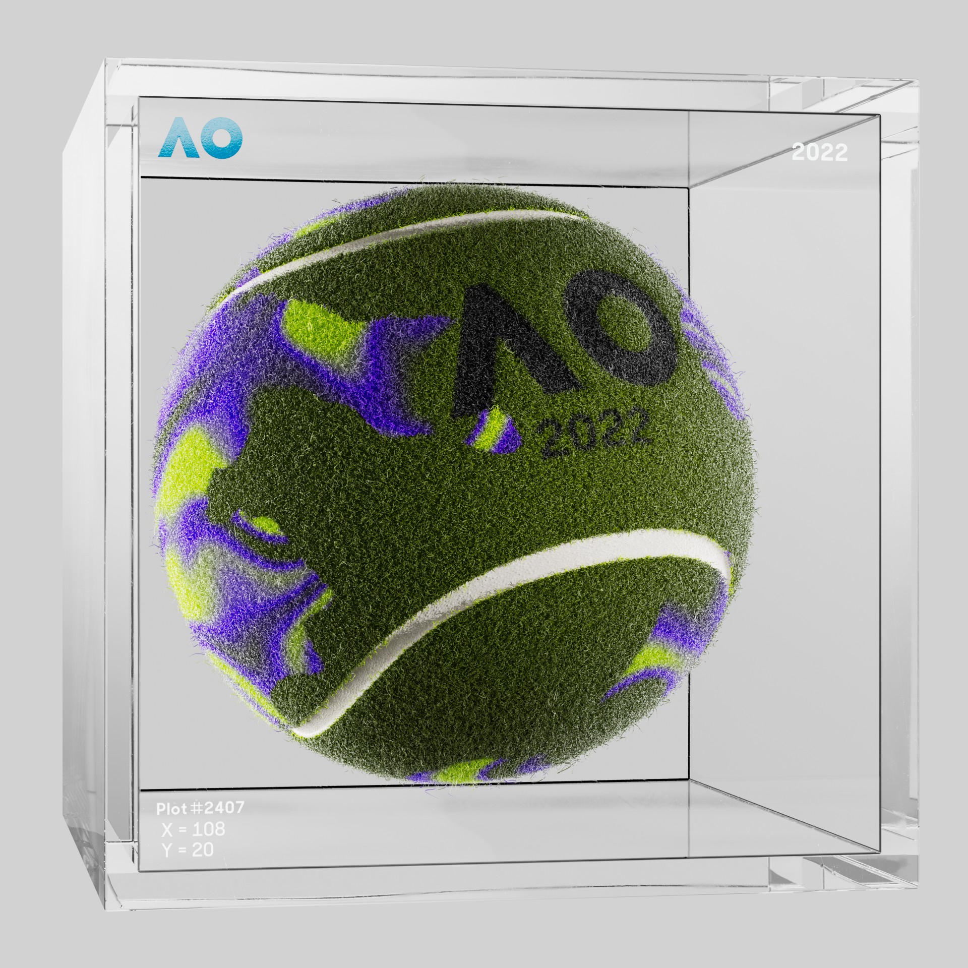 The Australian Open - The Australian Open Art Ball - AO Art Ball #7 - NFT # 7
