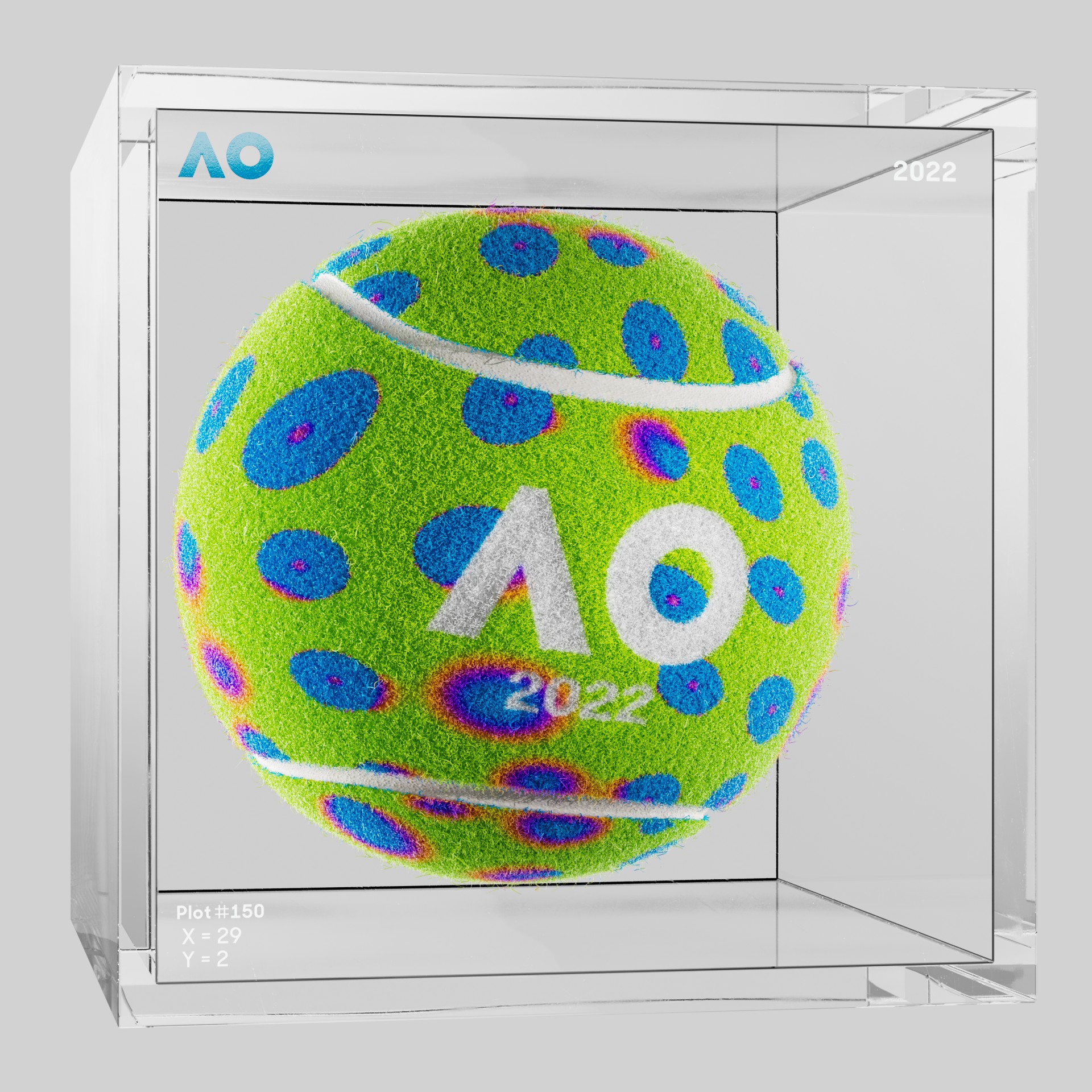 The Australian Open - The Australian Open Art Ball - AO Art Ball #70 - NFT # 70