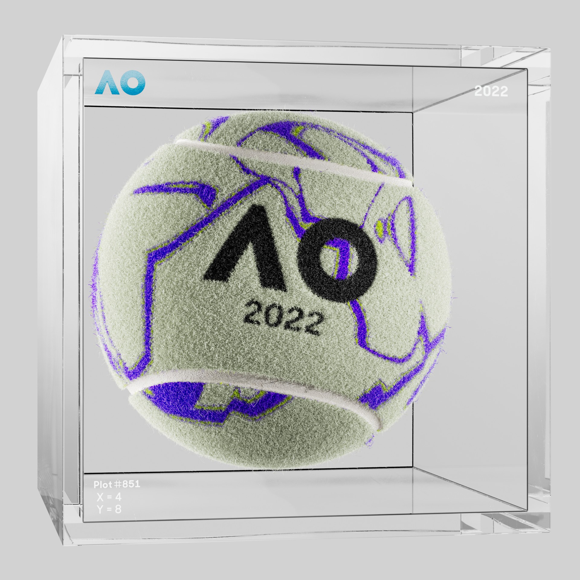 The Australian Open - The Australian Open Art Ball - AO Art Ball #700 - NFT # 700