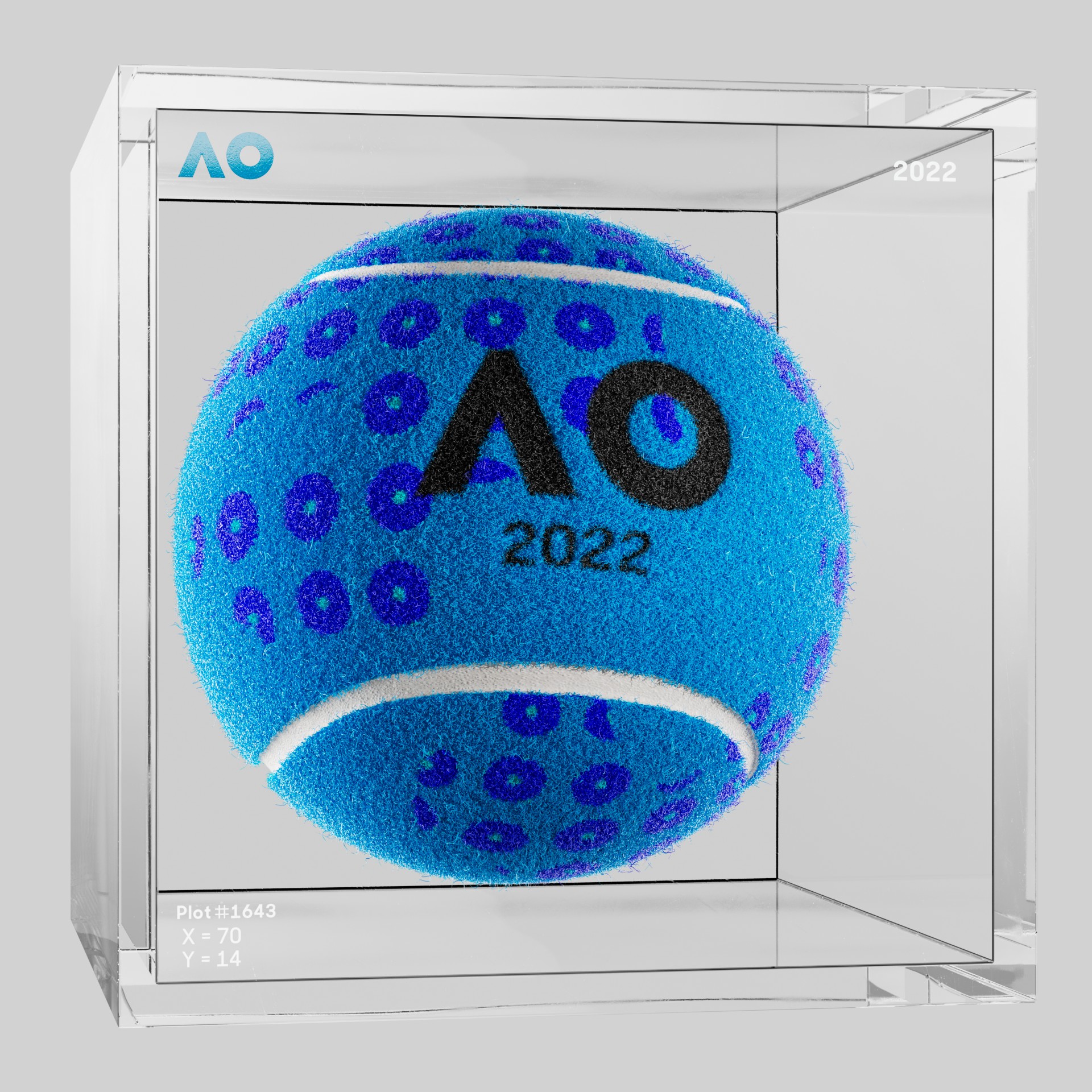 The Australian Open - The Australian Open Art Ball - AO Art Ball #702 - NFT # 702