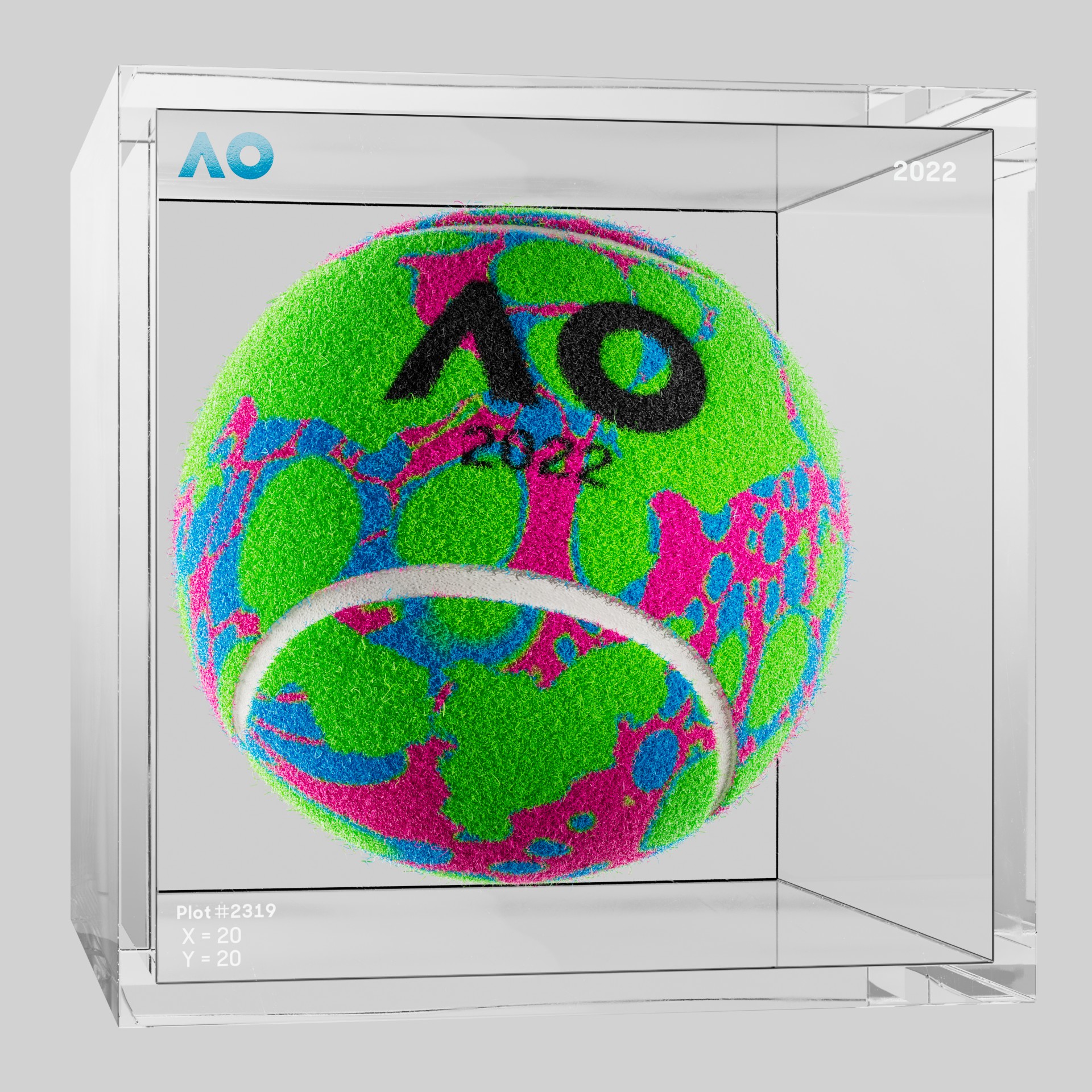 The Australian Open - The Australian Open Art Ball - AO Art Ball #703 - NFT # 703