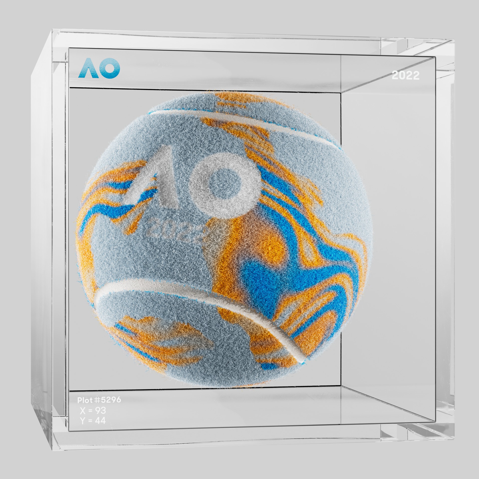 The Australian Open - The Australian Open Art Ball - AO Art Ball #705 - NFT # 705