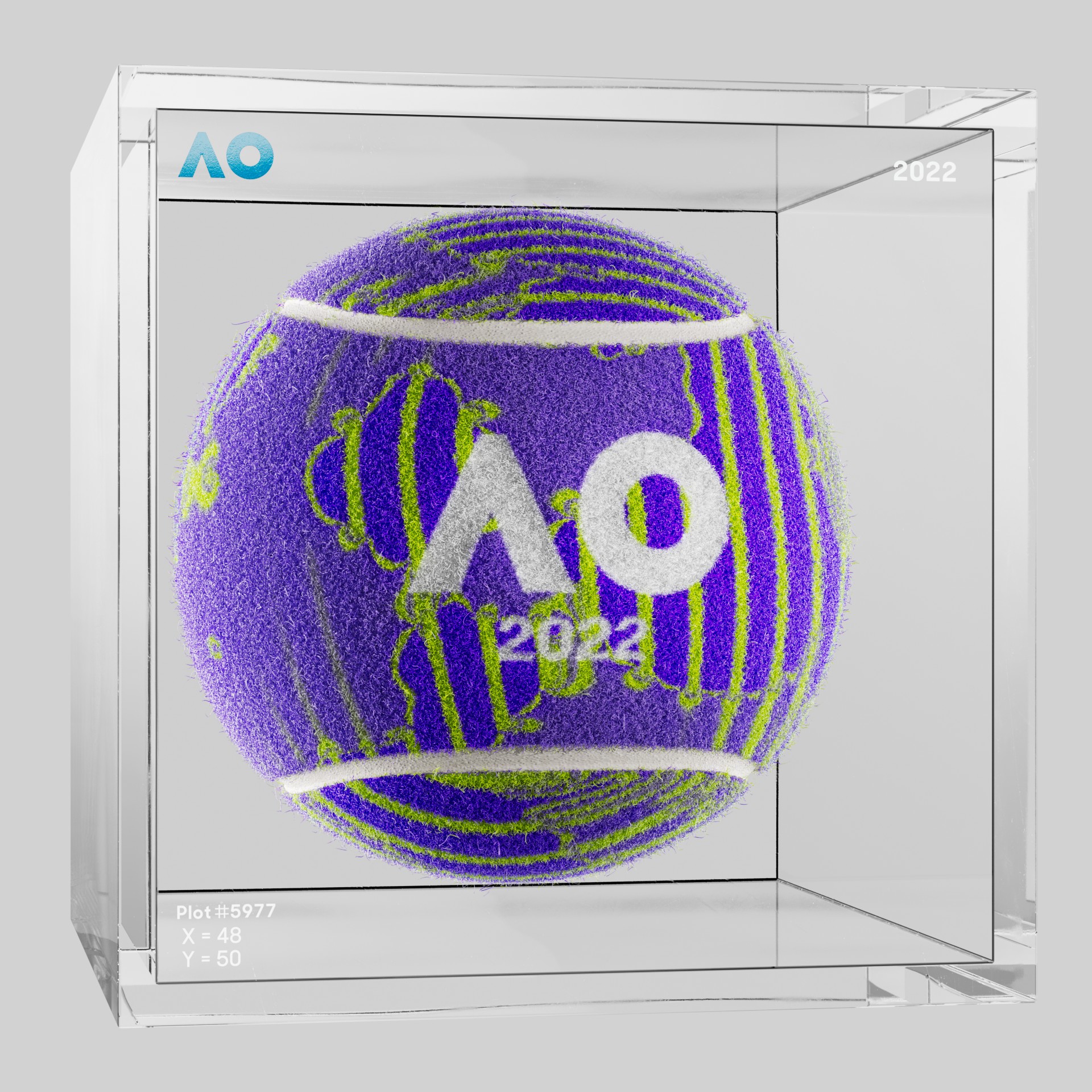 The Australian Open - The Australian Open Art Ball - AO Art Ball #707 - NFT # 707