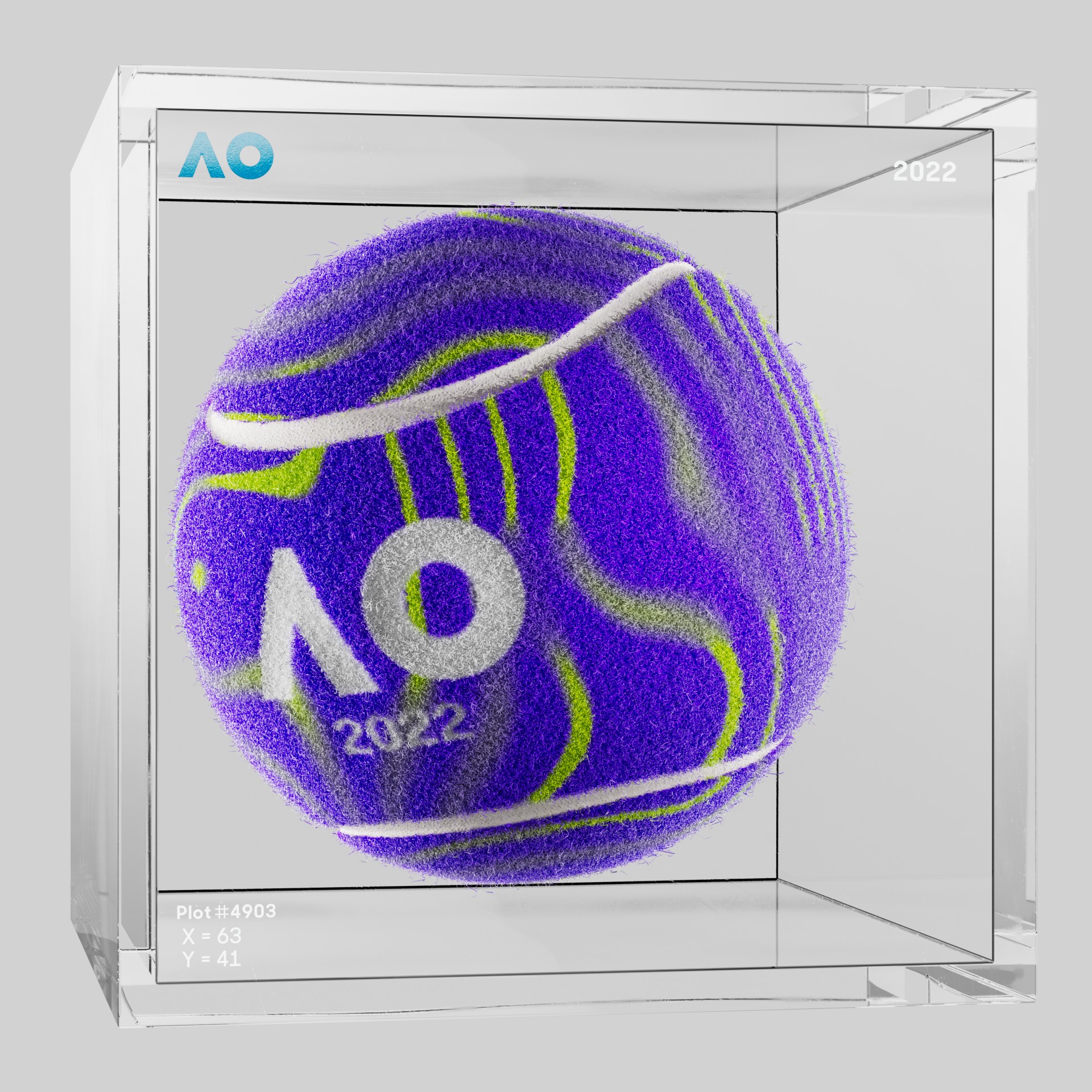 The Australian Open - The Australian Open Art Ball - AO Art Ball #71 - NFT # 71