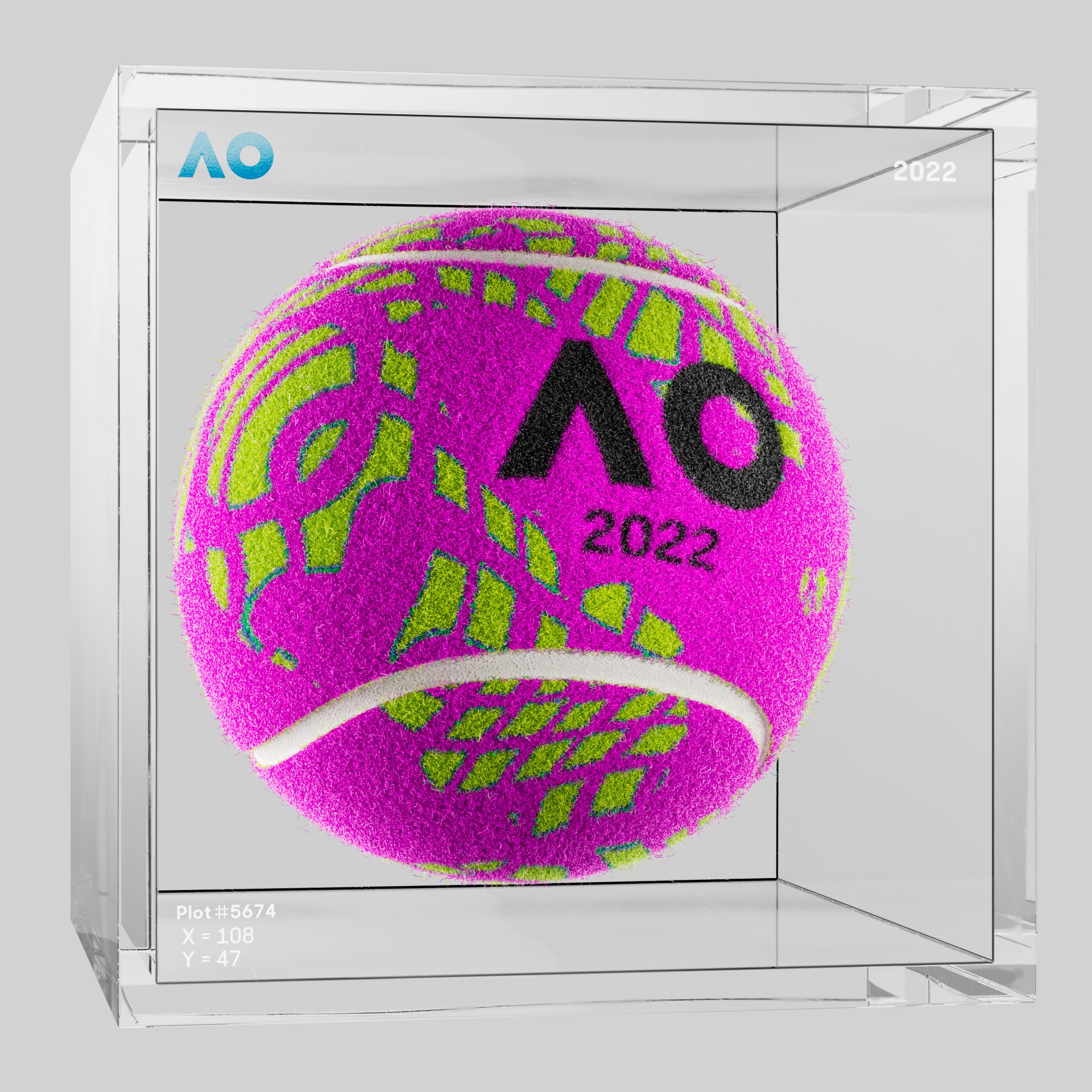 The Australian Open - The Australian Open Art Ball - AO Art Ball #710 - NFT # 710