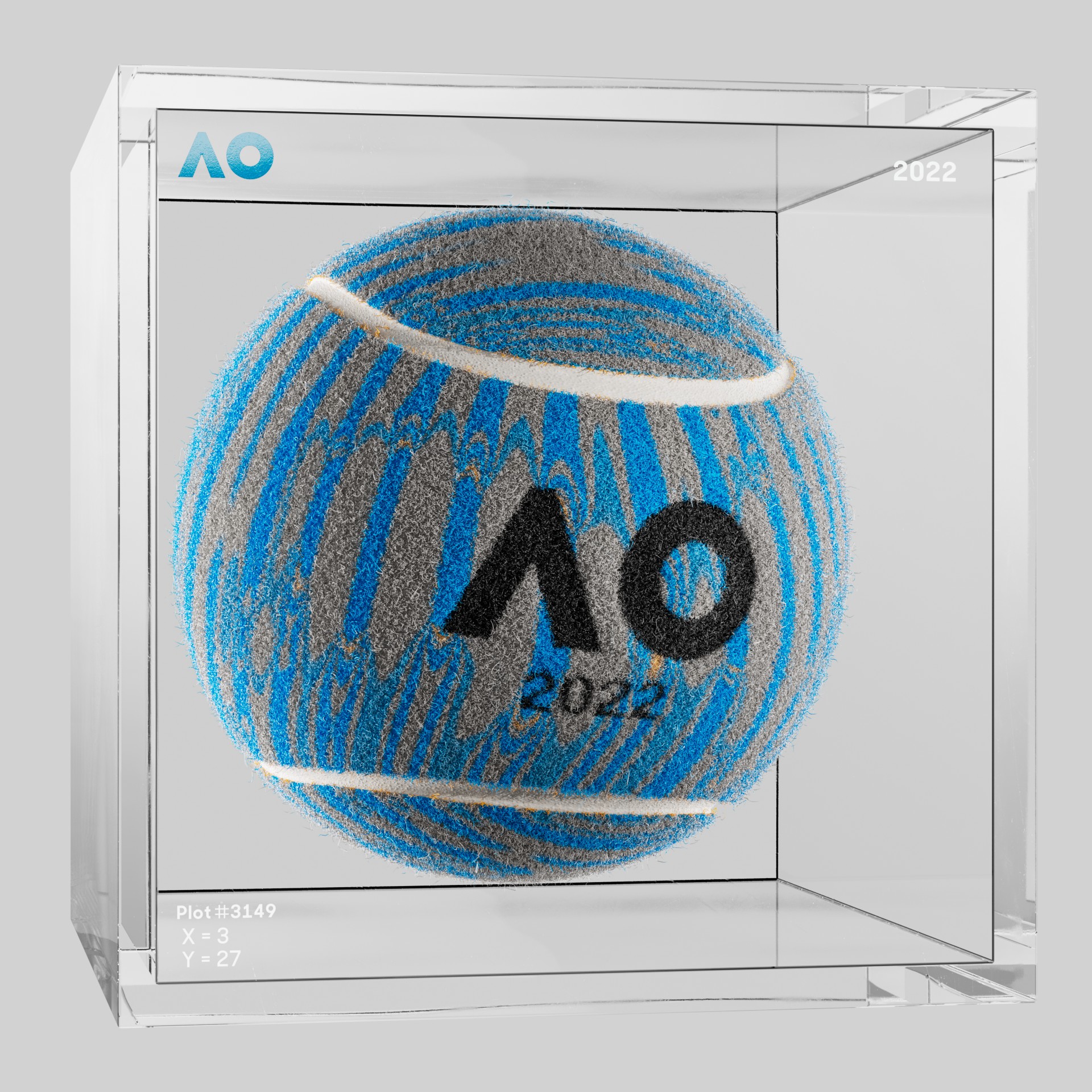 The Australian Open - The Australian Open Art Ball - AO Art Ball #712 - NFT # 712