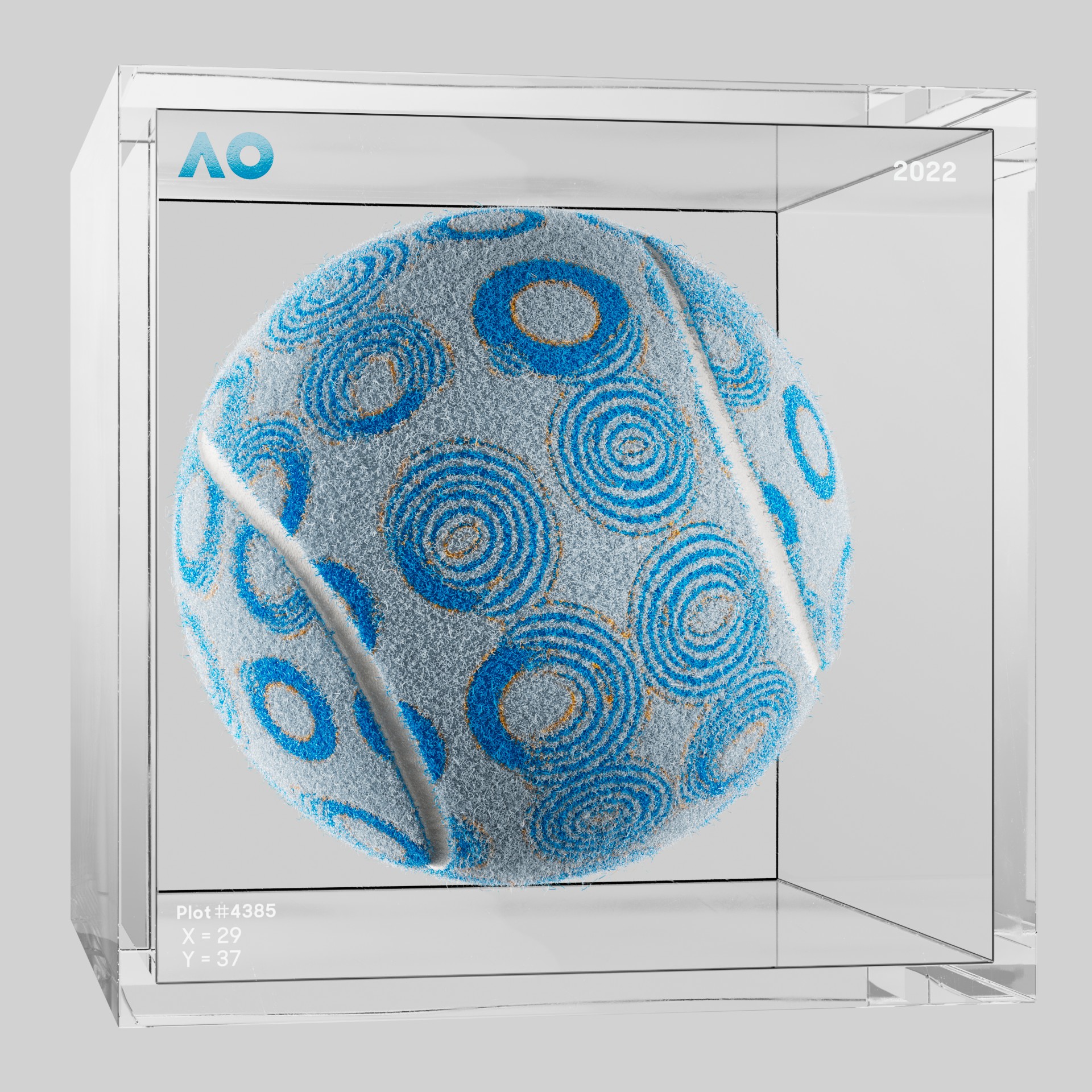 The Australian Open - The Australian Open Art Ball - AO Art Ball #713 - NFT # 713