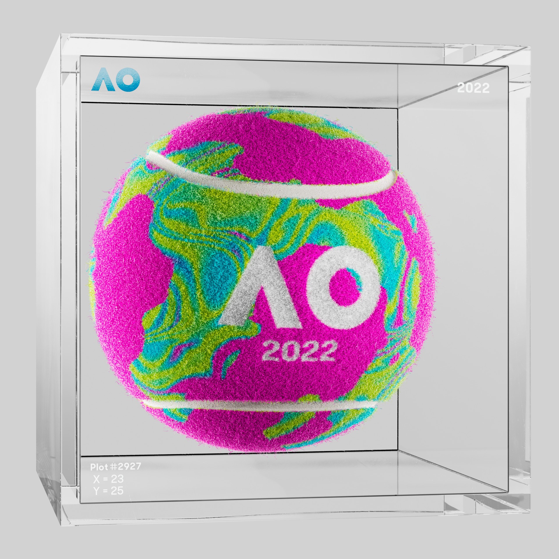 The Australian Open - The Australian Open Art Ball - AO Art Ball #714 - NFT # 714