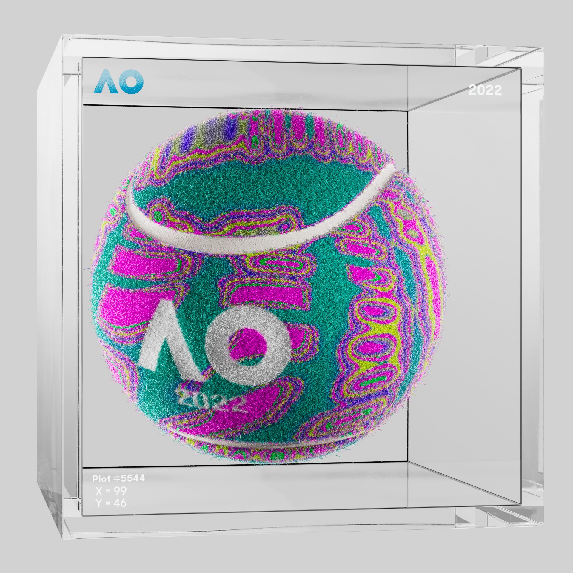 The Australian Open - The Australian Open Art Ball - AO Art Ball #715 - NFT # 715