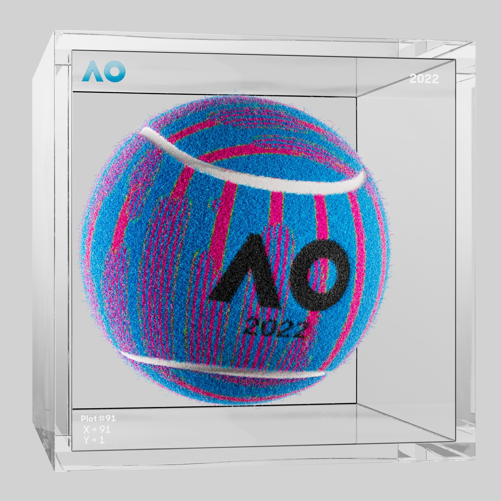 The Australian Open - The Australian Open Art Ball - AO Art Ball #716 - NFT # 716