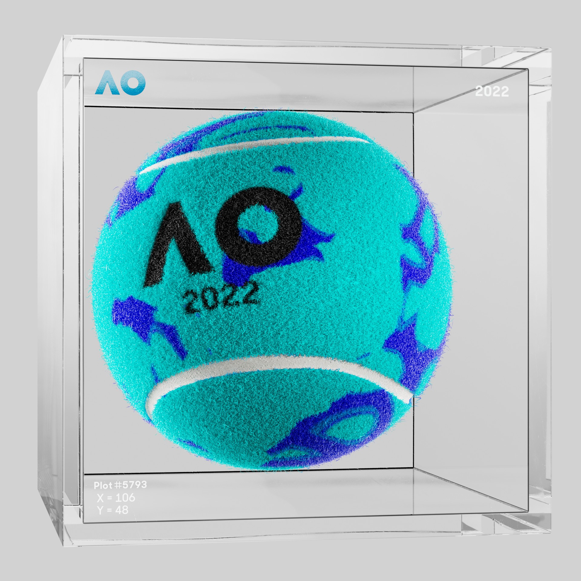 The Australian Open - The Australian Open Art Ball - AO Art Ball #717 - NFT # 717
