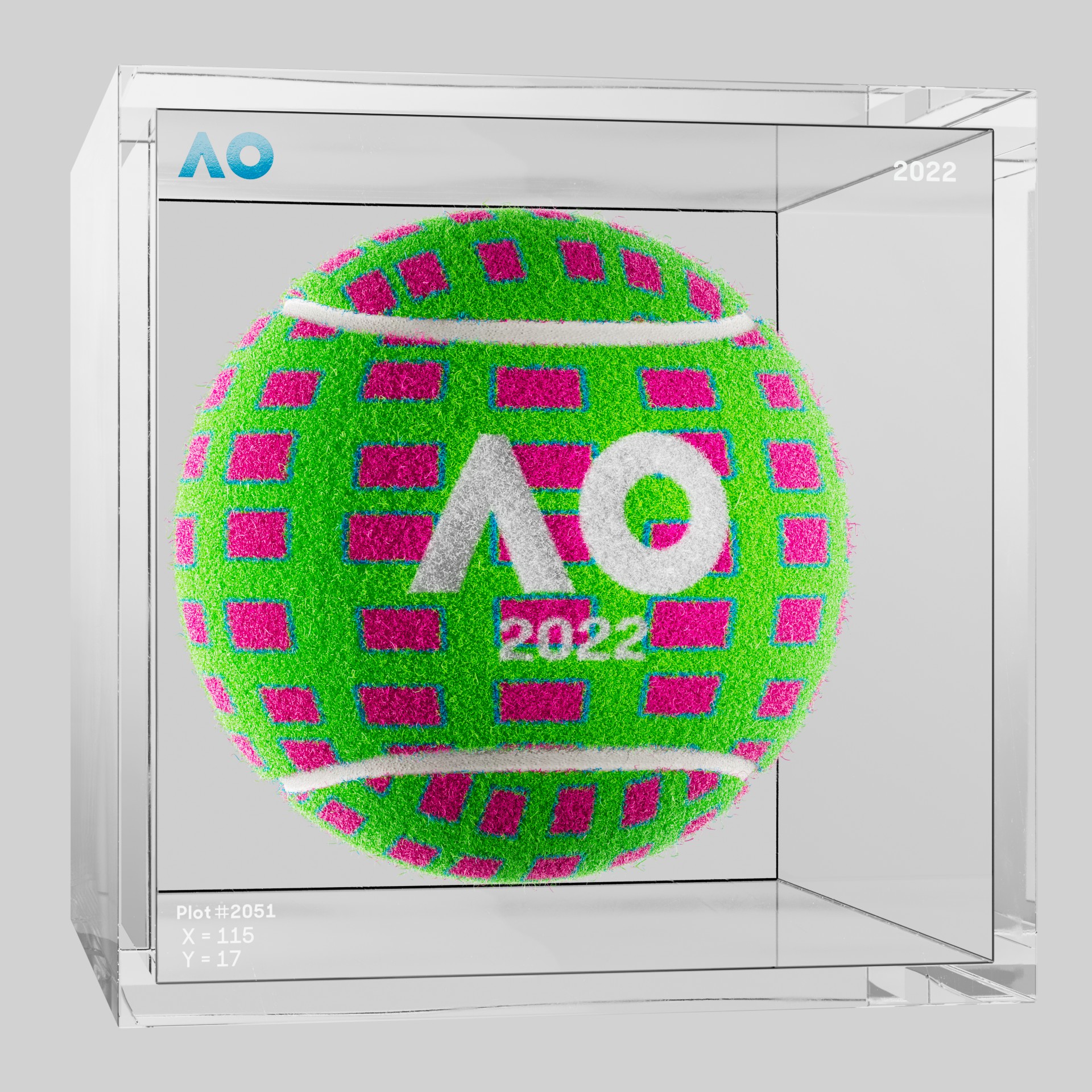 The Australian Open - The Australian Open Art Ball - AO Art Ball #718 - NFT # 718