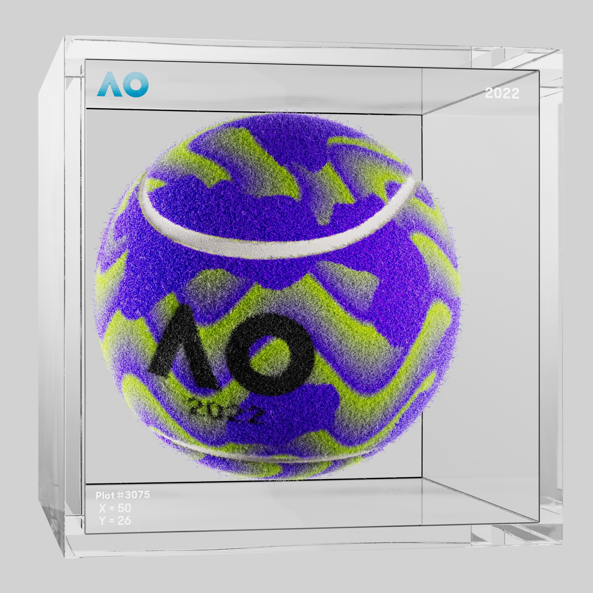 The Australian Open - The Australian Open Art Ball - AO Art Ball #719 - NFT # 719