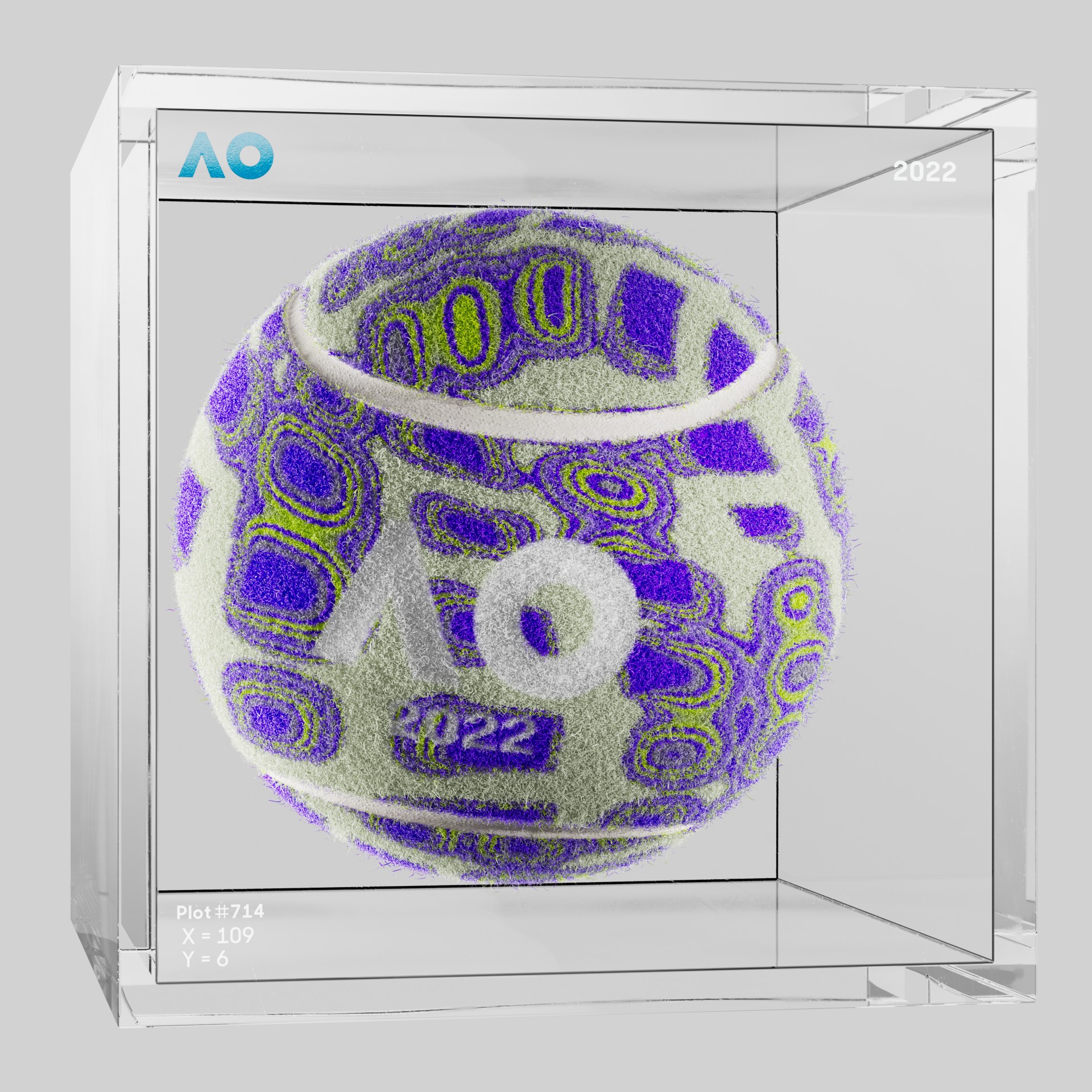 The Australian Open - The Australian Open Art Ball - AO Art Ball #72 - NFT # 72