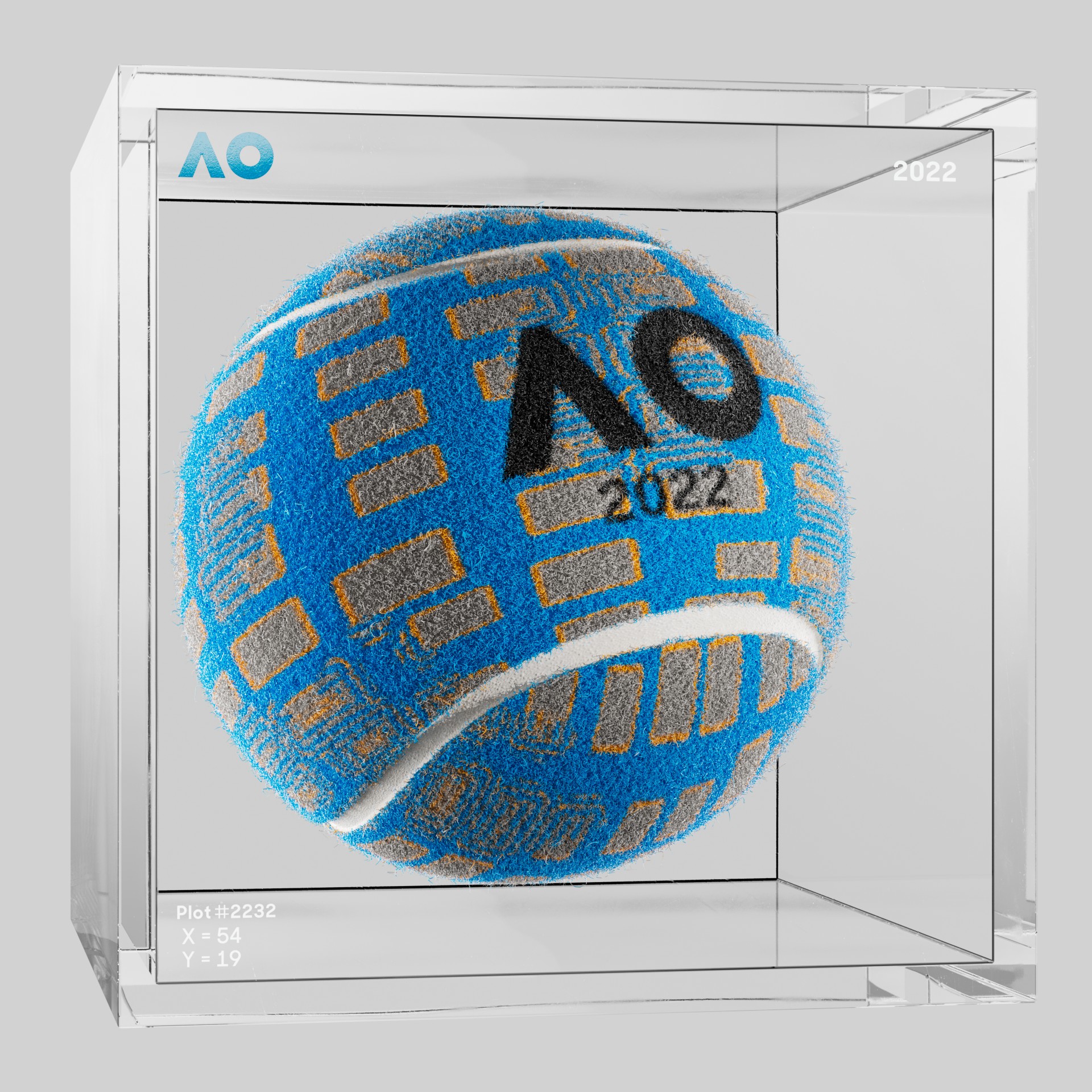 The Australian Open - The Australian Open Art Ball - AO Art Ball #721 - NFT # 721