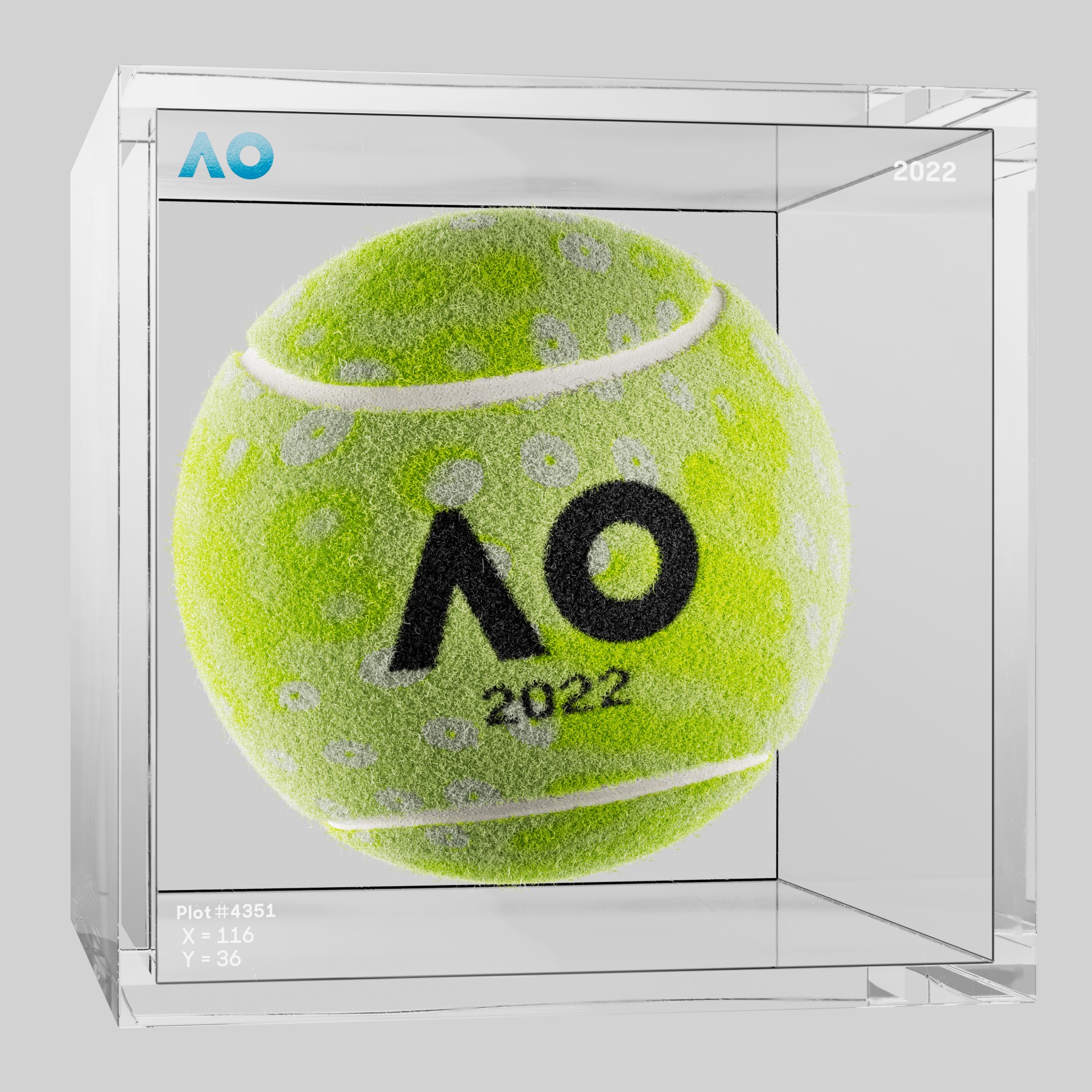 The Australian Open - The Australian Open Art Ball - AO Art Ball #722 - NFT # 722