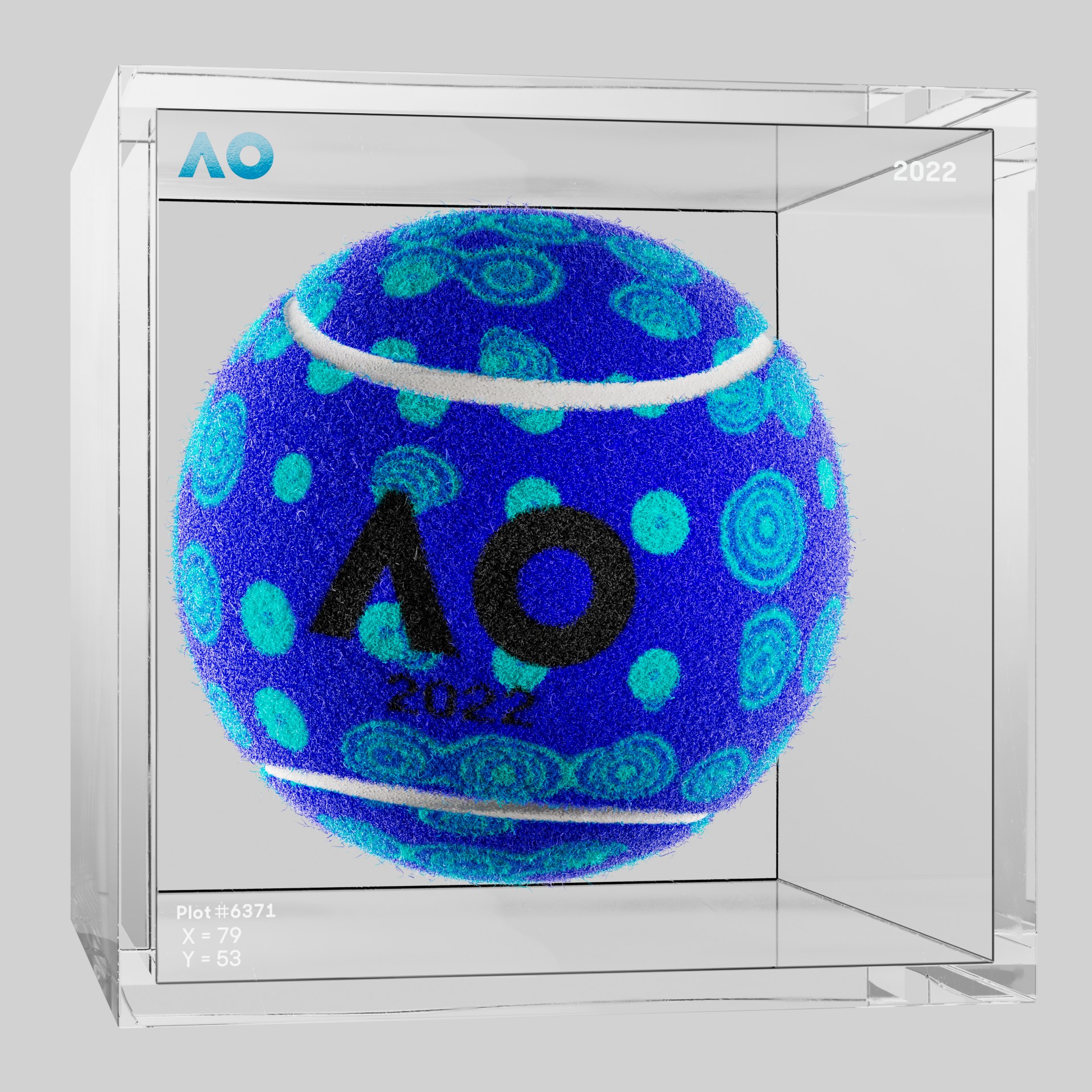 The Australian Open - The Australian Open Art Ball - AO Art Ball #723 - NFT # 723