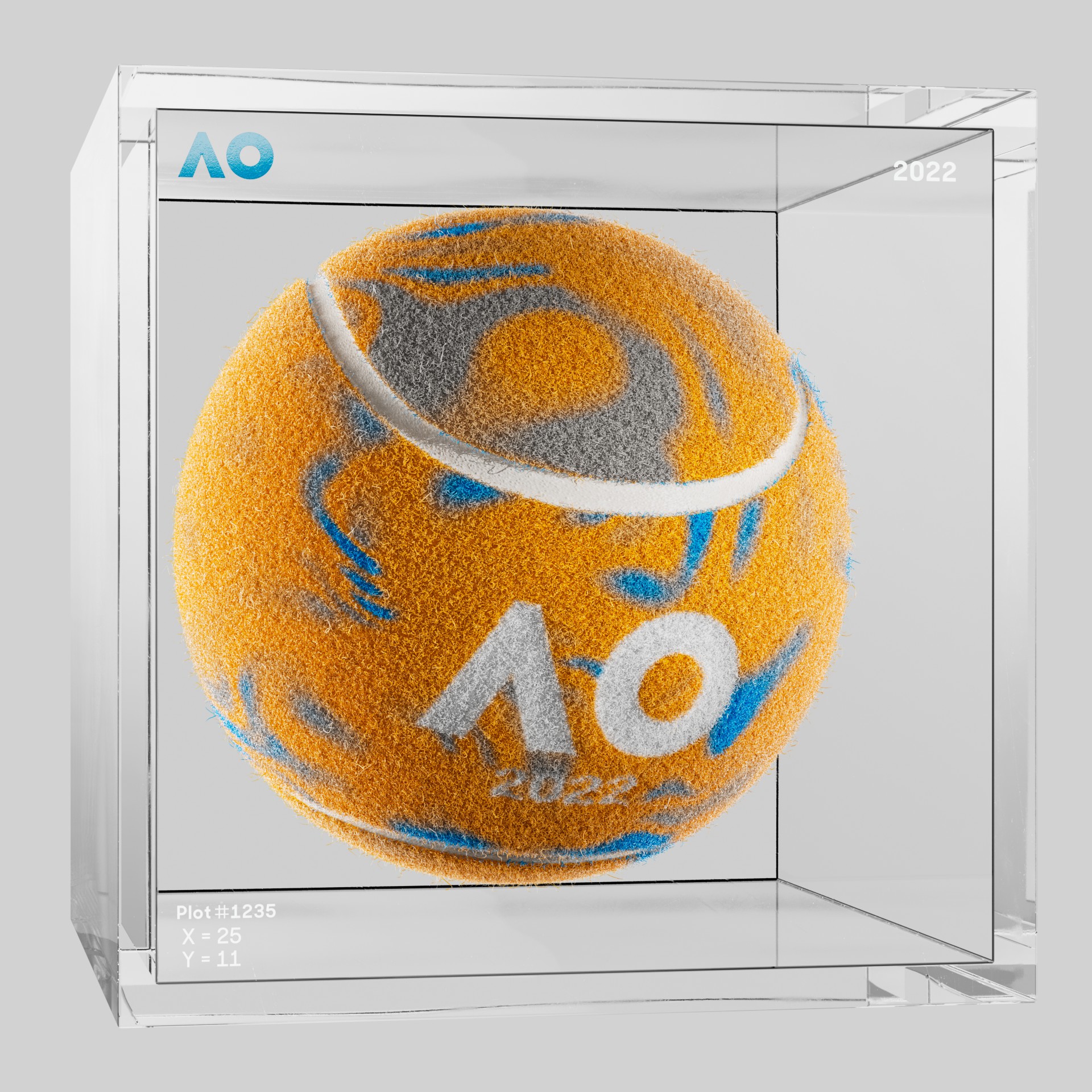 The Australian Open - The Australian Open Art Ball - AO Art Ball #724 - NFT # 724