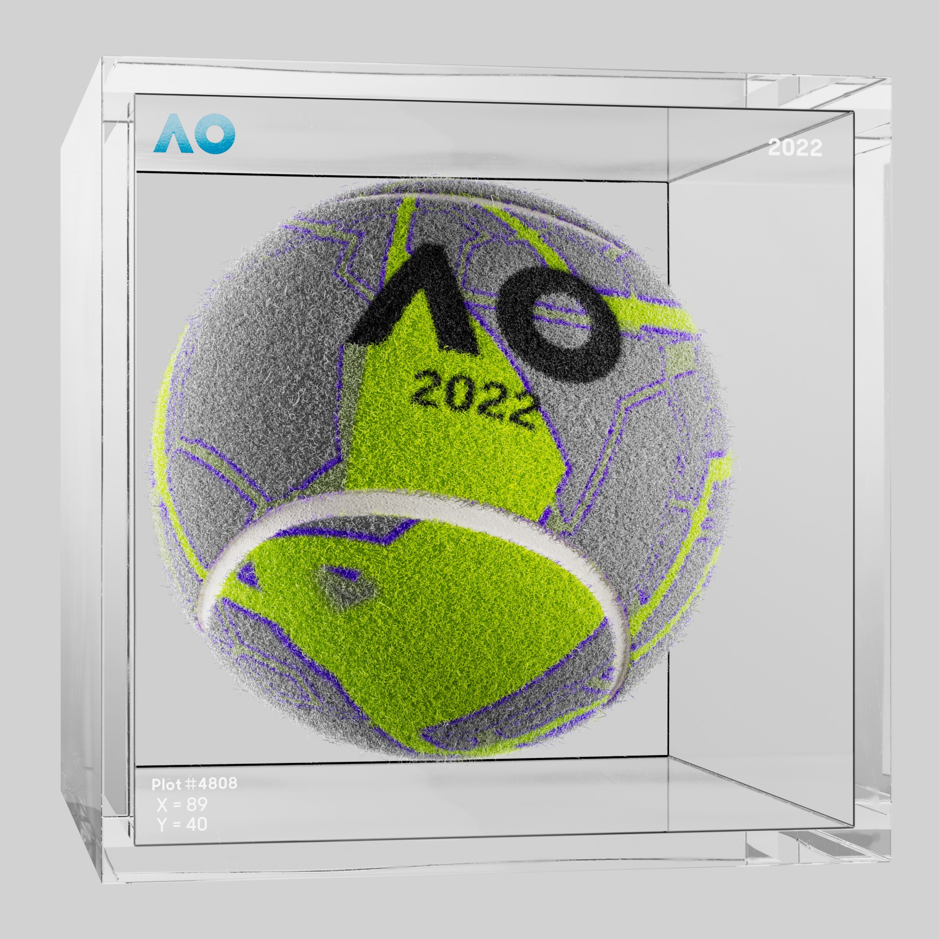 The Australian Open - The Australian Open Art Ball - AO Art Ball #725 - NFT # 725