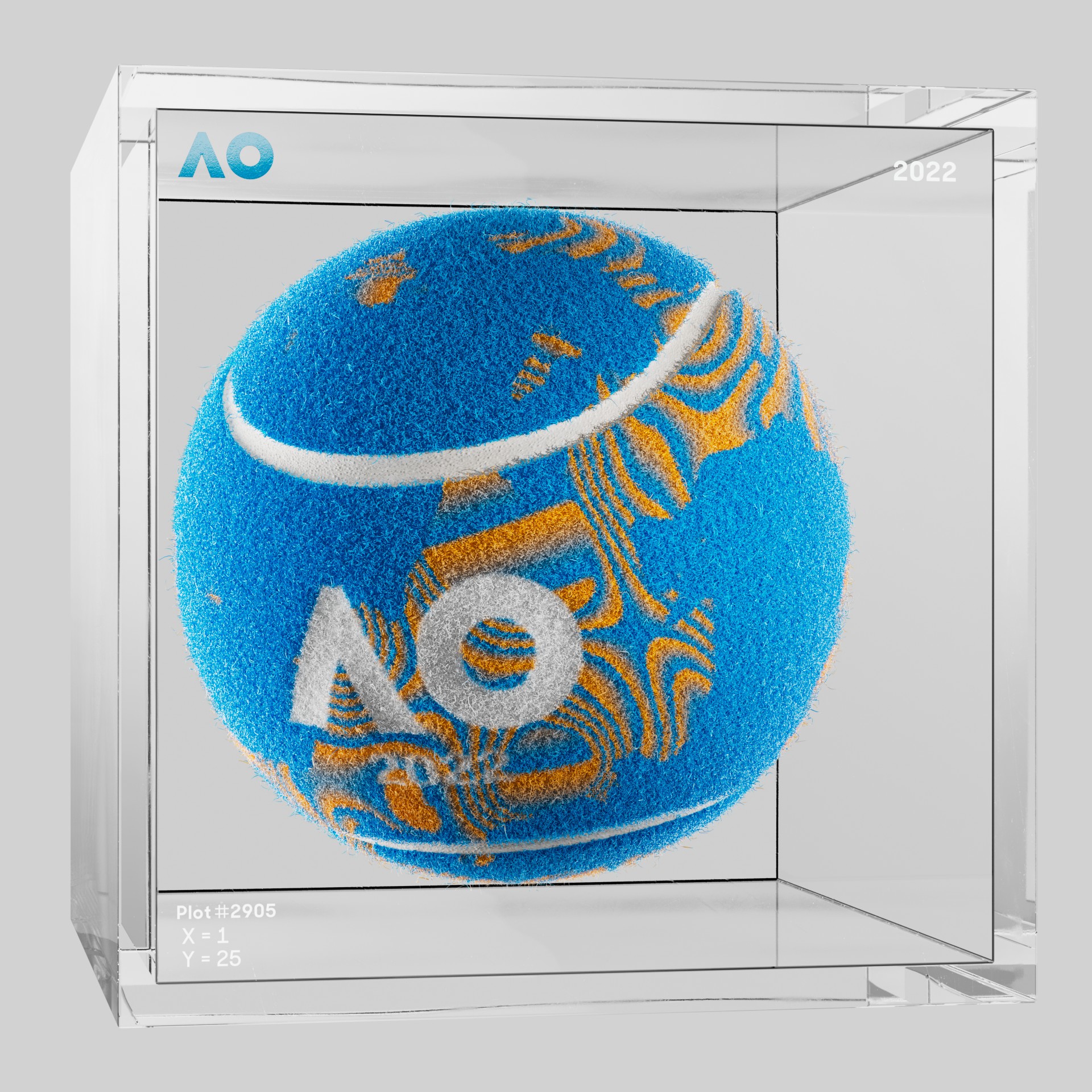 The Australian Open - The Australian Open Art Ball - AO Art Ball #728 - NFT # 728