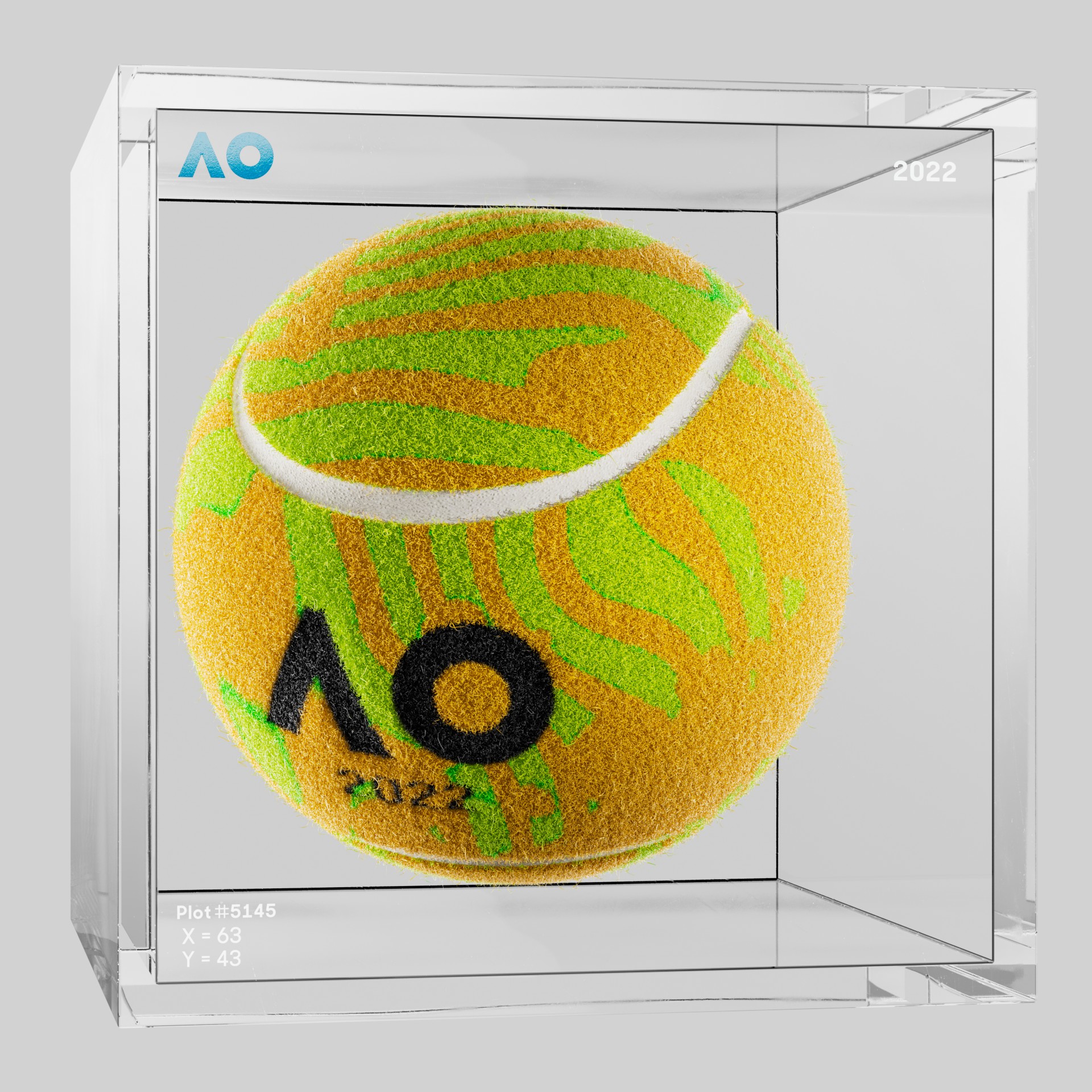 The Australian Open - The Australian Open Art Ball - AO Art Ball #73 - NFT # 73
