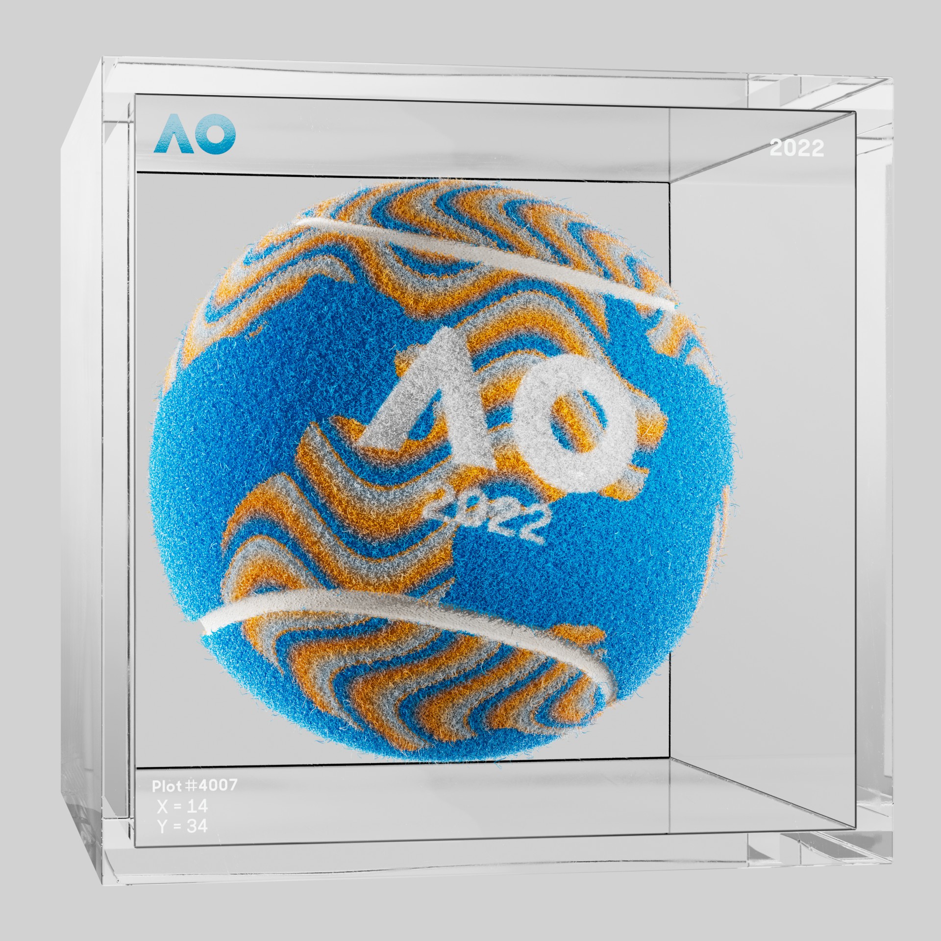 The Australian Open - The Australian Open Art Ball - AO Art Ball #730 - NFT # 730