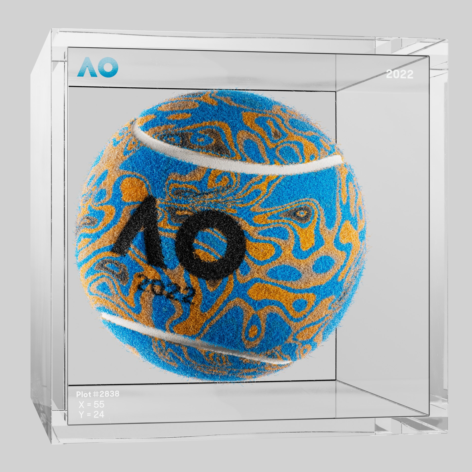 The Australian Open - The Australian Open Art Ball - AO Art Ball #731 - NFT # 731