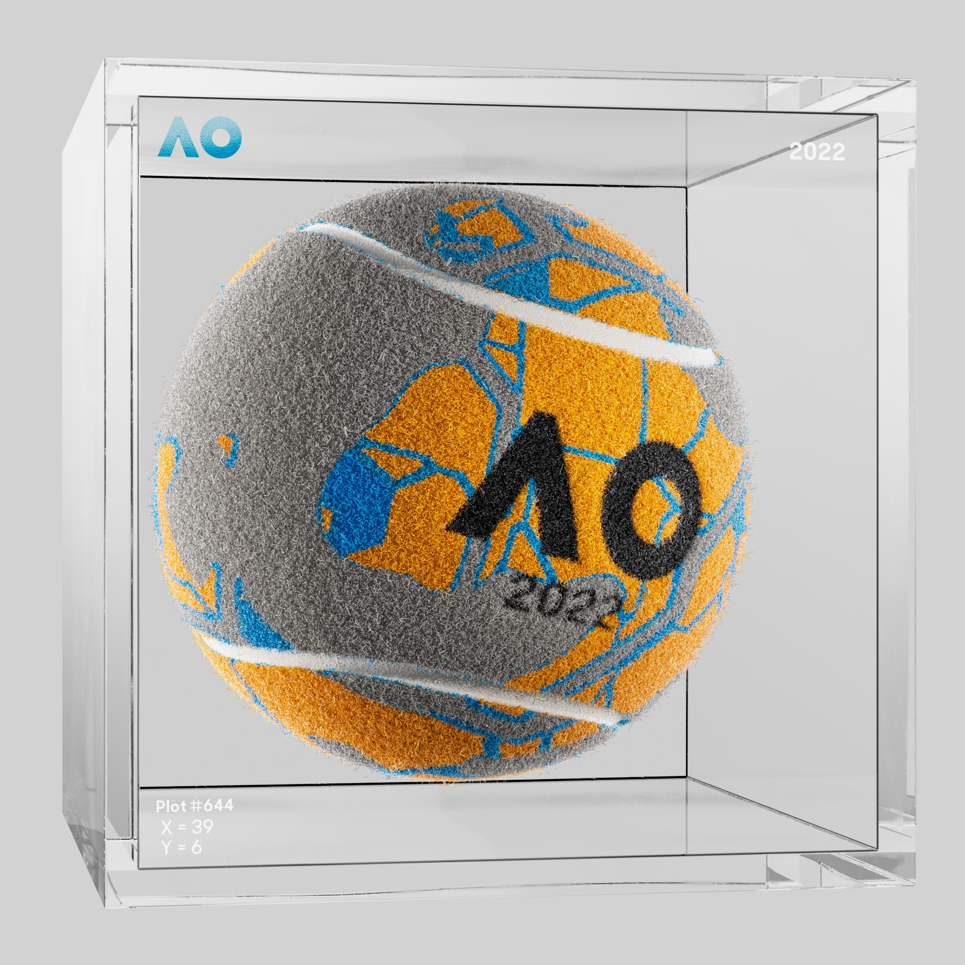 The Australian Open - The Australian Open Art Ball - AO Art Ball #732 - NFT # 732