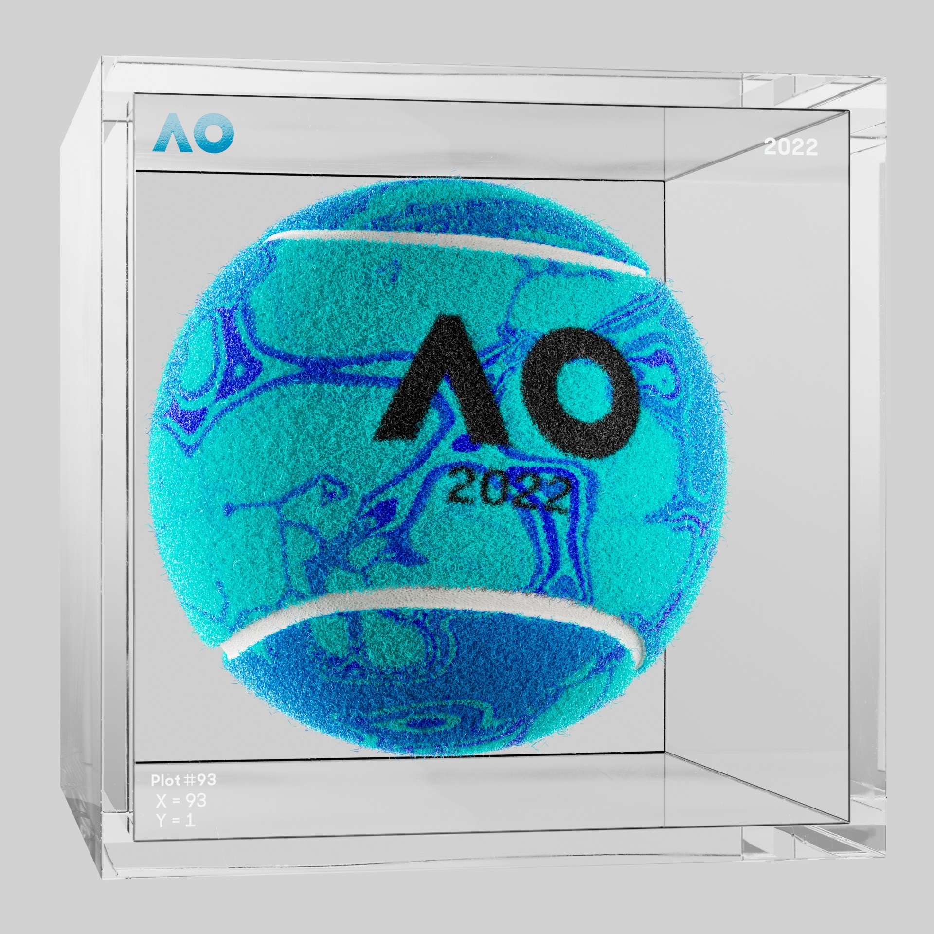 The Australian Open - The Australian Open Art Ball - AO Art Ball #733 - NFT # 733