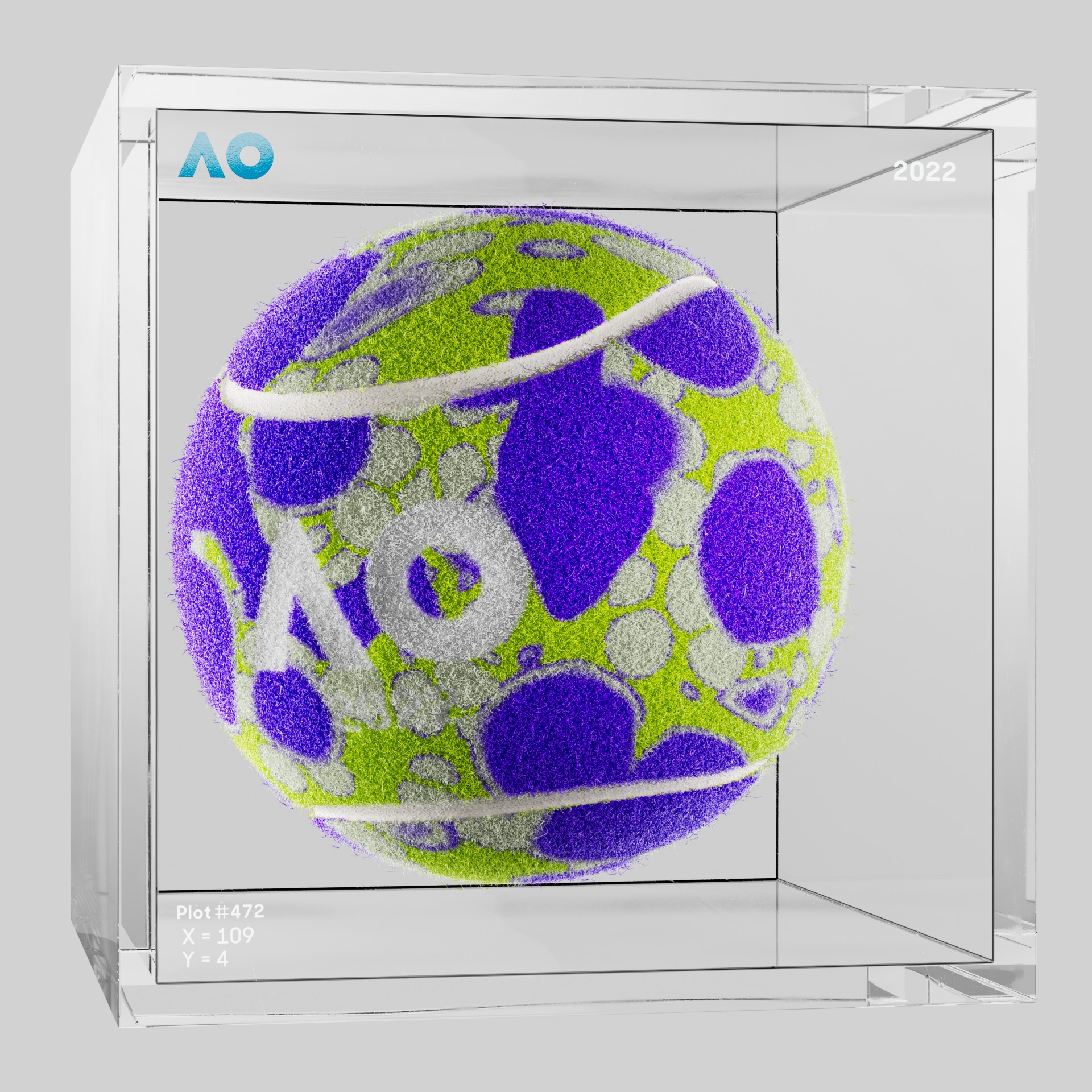 The Australian Open - The Australian Open Art Ball - AO Art Ball #735 - NFT # 735