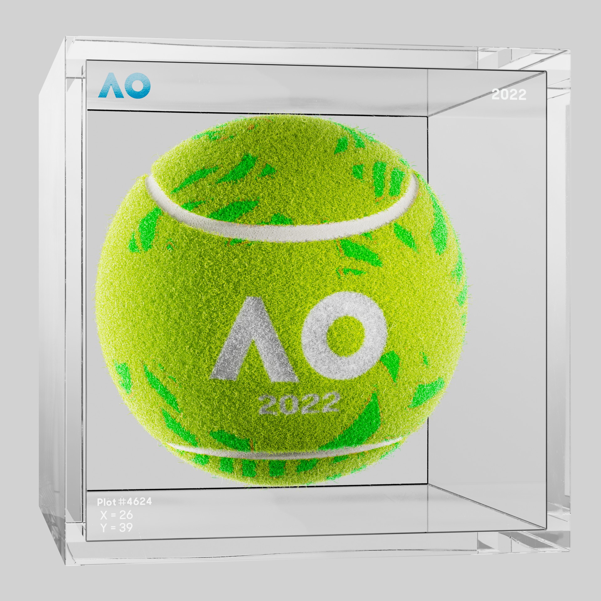The Australian Open - The Australian Open Art Ball - AO Art Ball #736 - NFT # 736