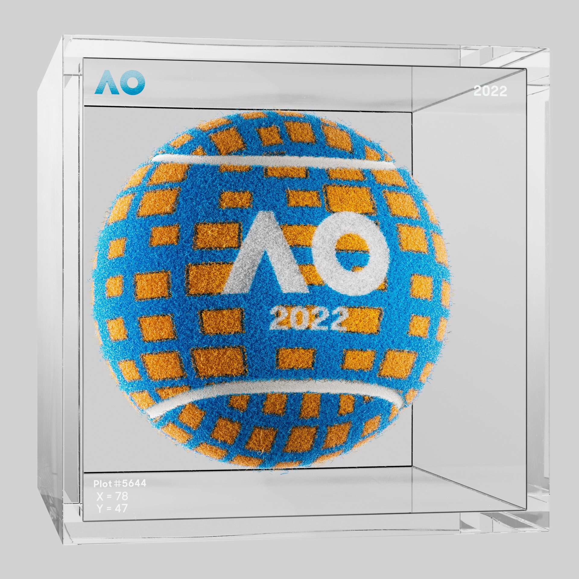 The Australian Open - The Australian Open Art Ball - AO Art Ball #737 - NFT # 737