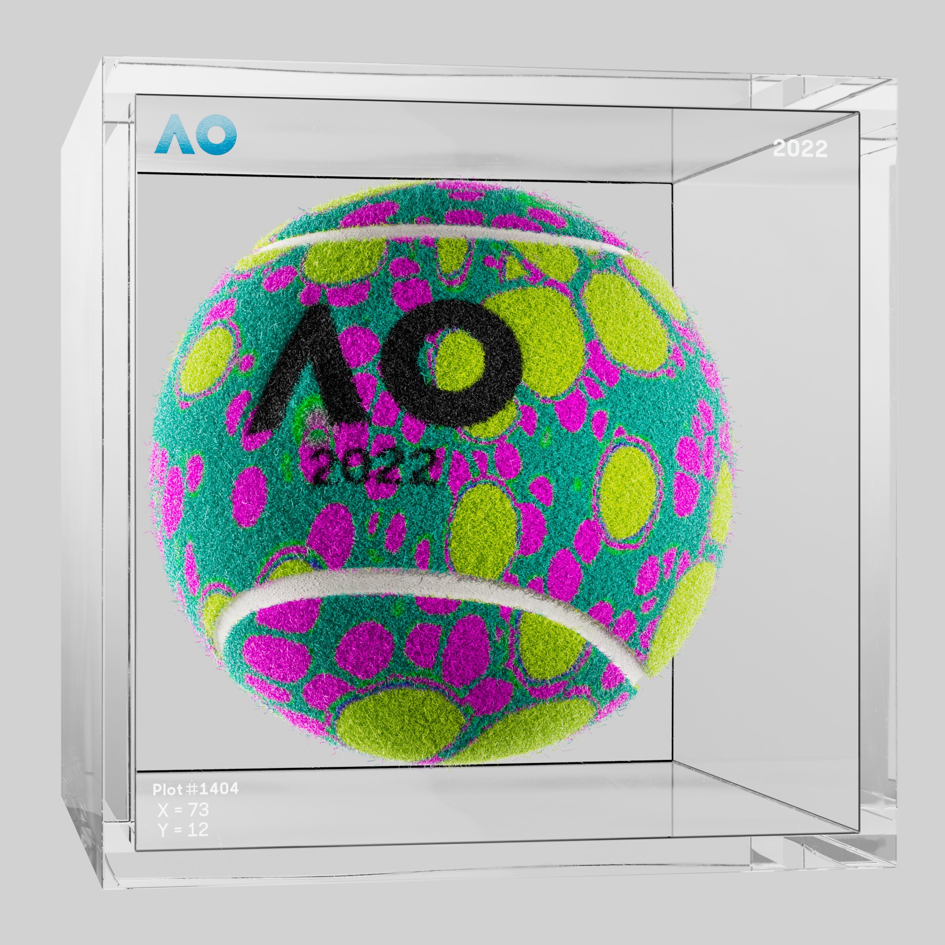 The Australian Open - The Australian Open Art Ball - AO Art Ball #738 - NFT # 738