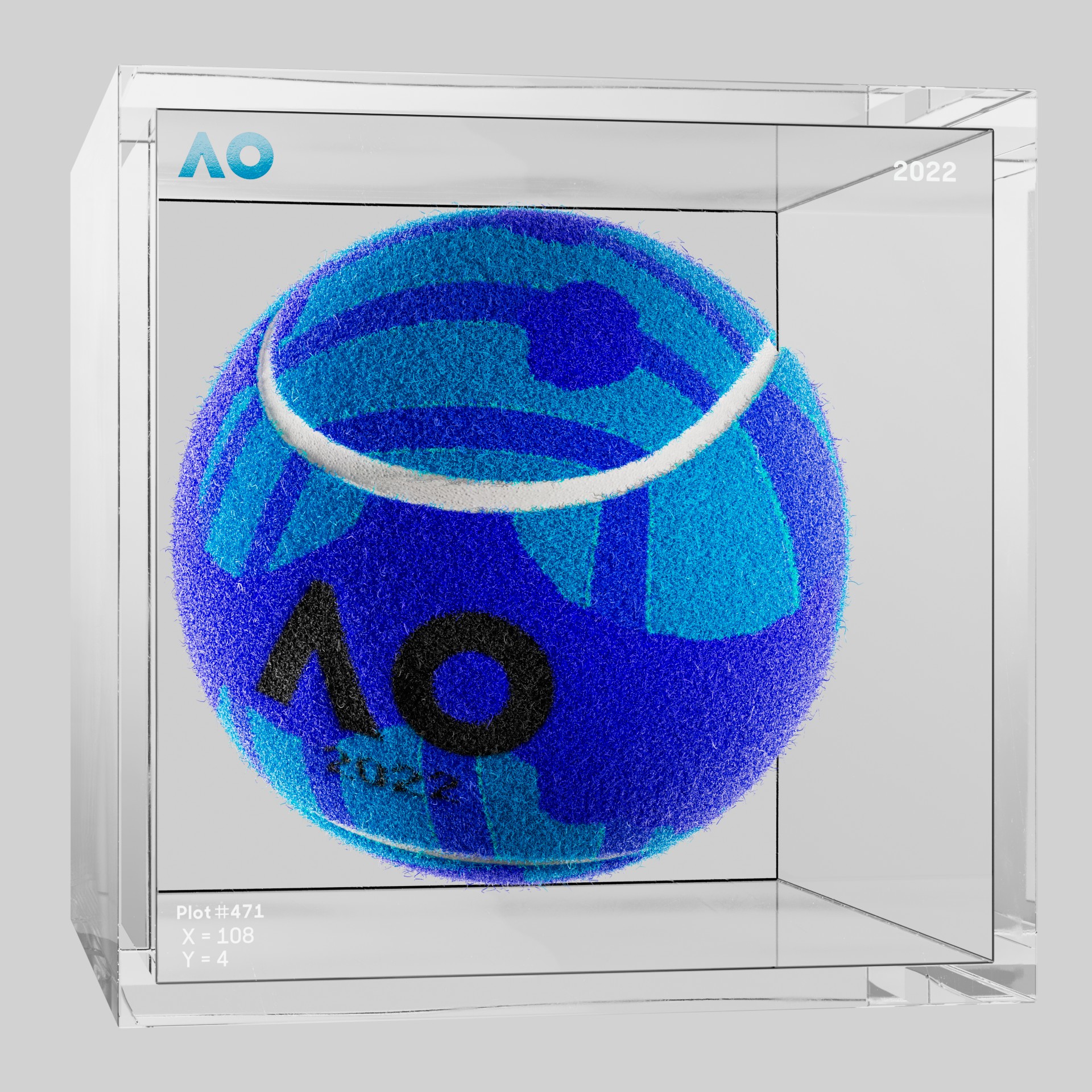 The Australian Open - The Australian Open Art Ball - AO Art Ball #739 - NFT # 739