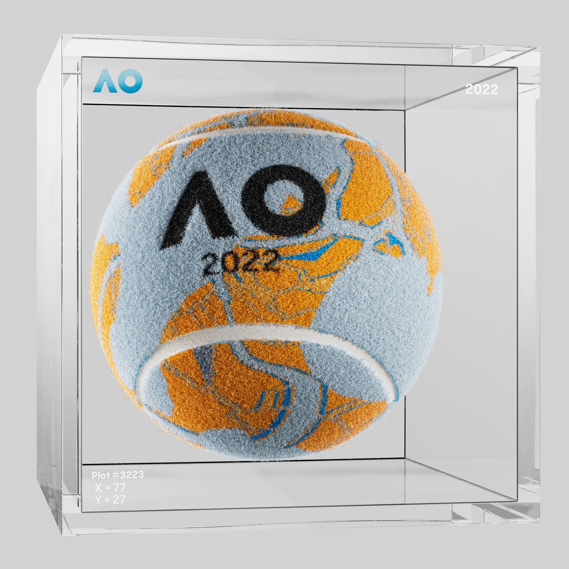 The Australian Open - The Australian Open Art Ball - AO Art Ball #740 - NFT # 740