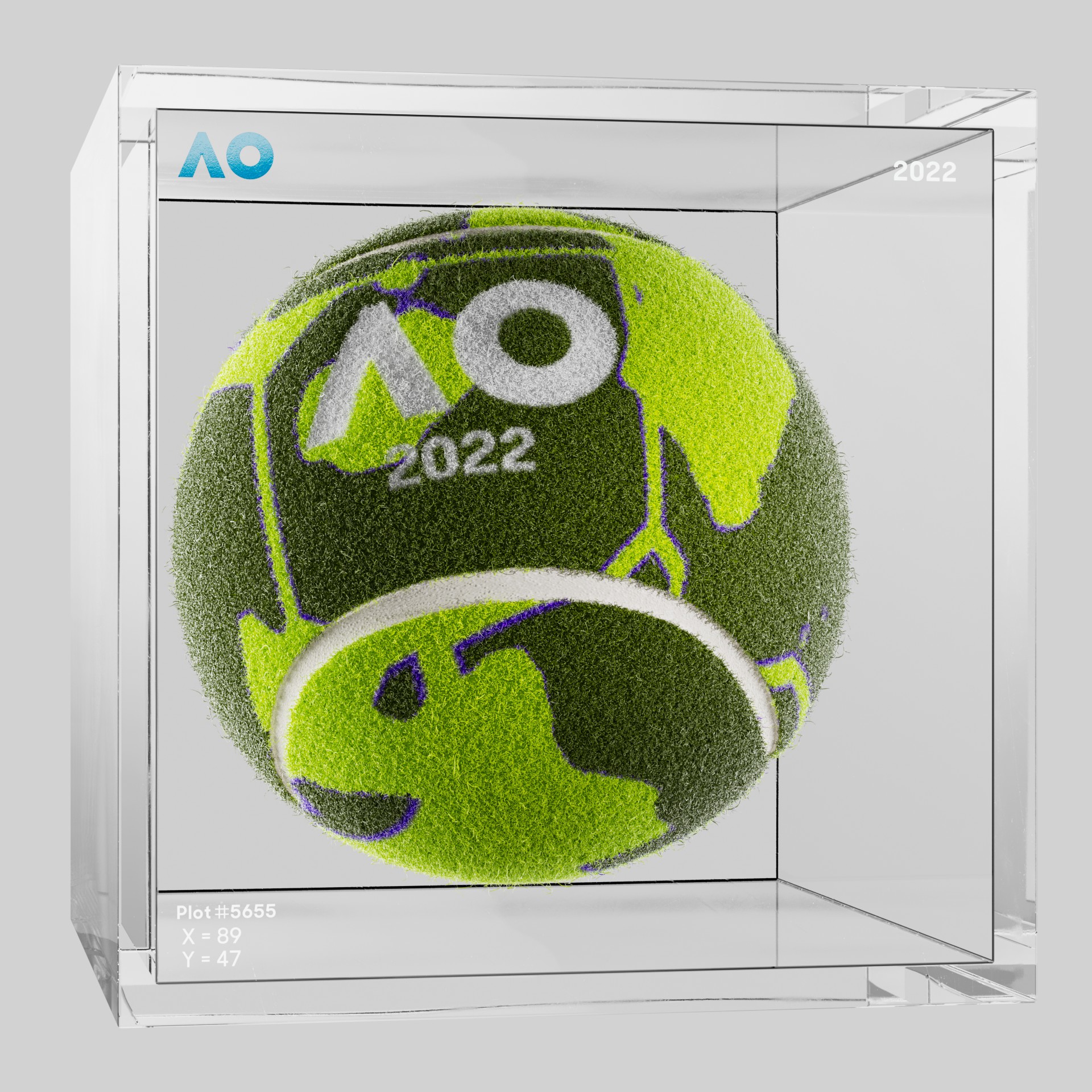 The Australian Open - The Australian Open Art Ball - AO Art Ball #742 - NFT # 742