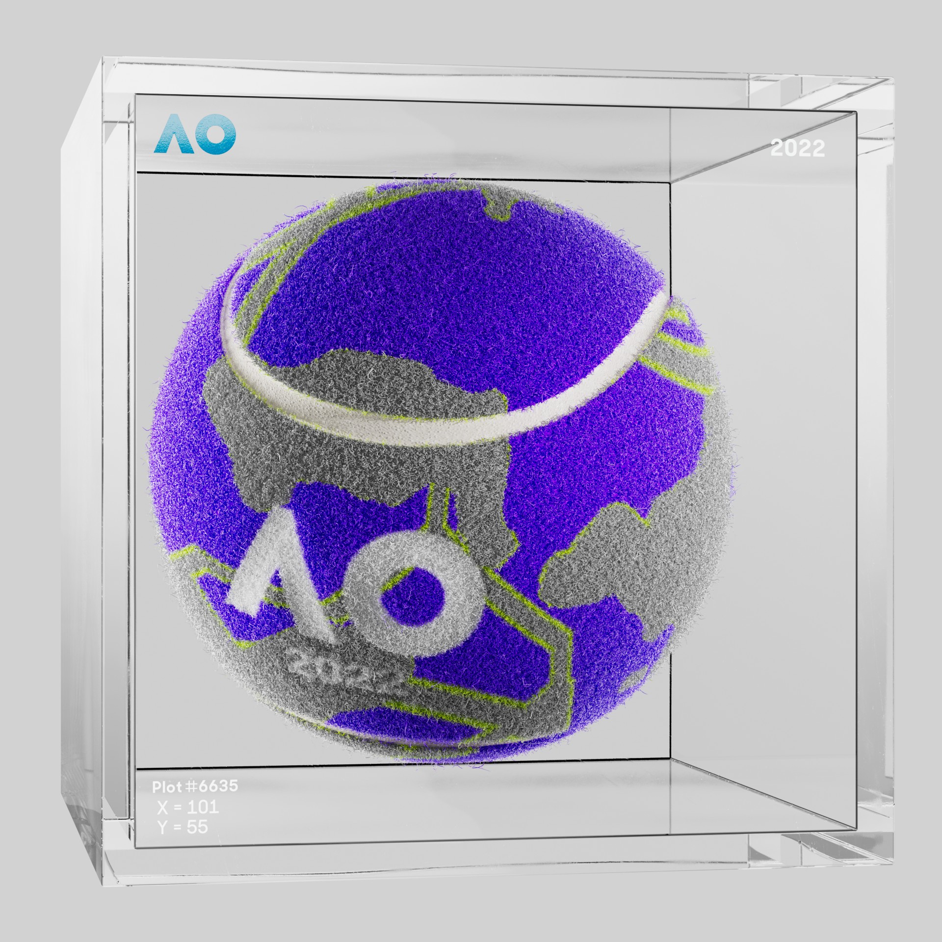 The Australian Open - The Australian Open Art Ball - AO Art Ball #743 - NFT # 743