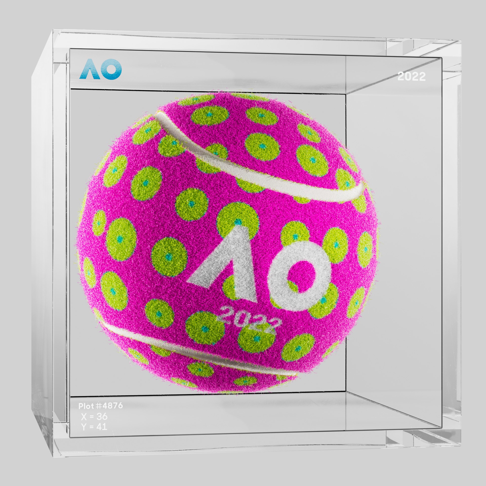 The Australian Open - The Australian Open Art Ball - AO Art Ball #746 - NFT # 746