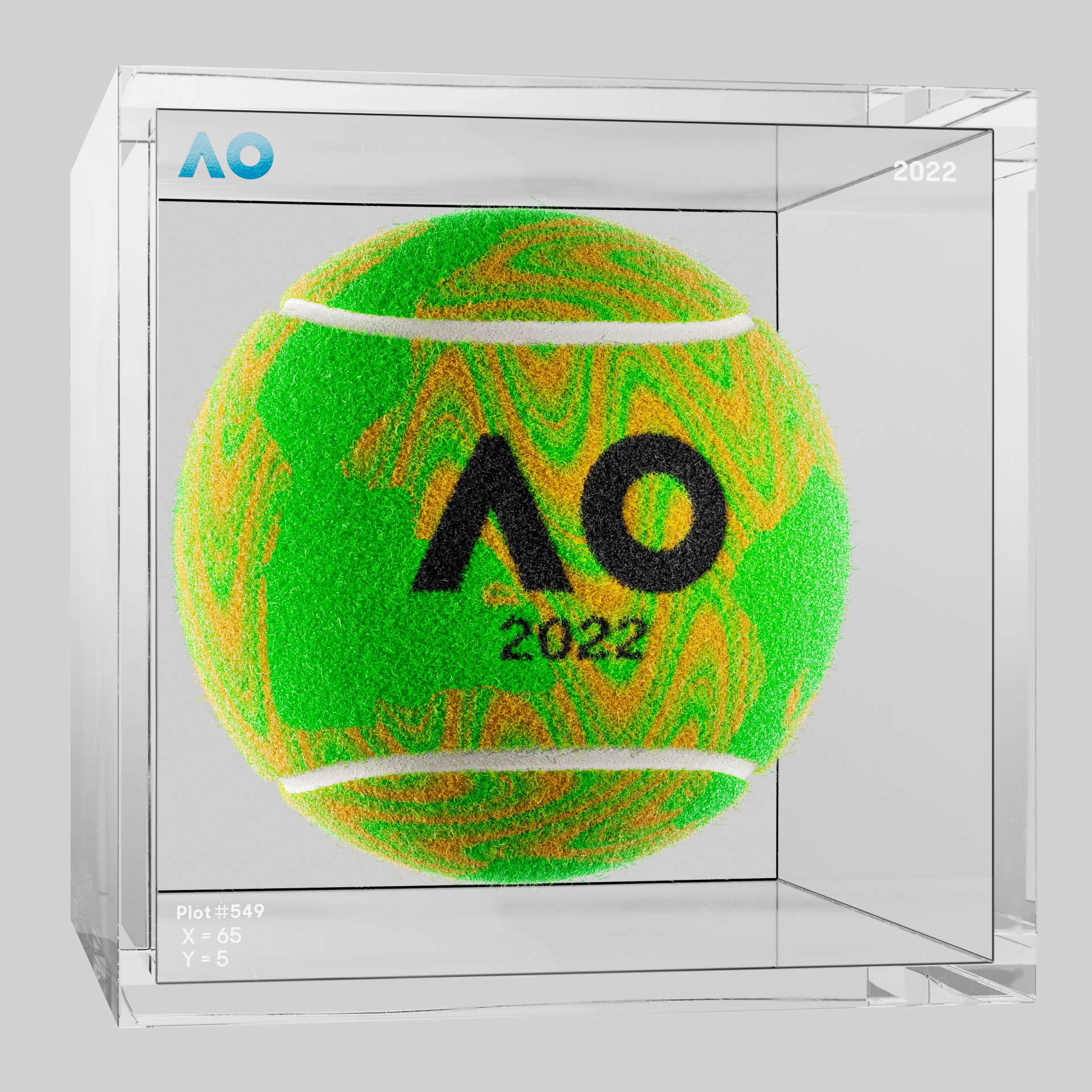 The Australian Open - The Australian Open Art Ball - AO Art Ball #747 - NFT # 747